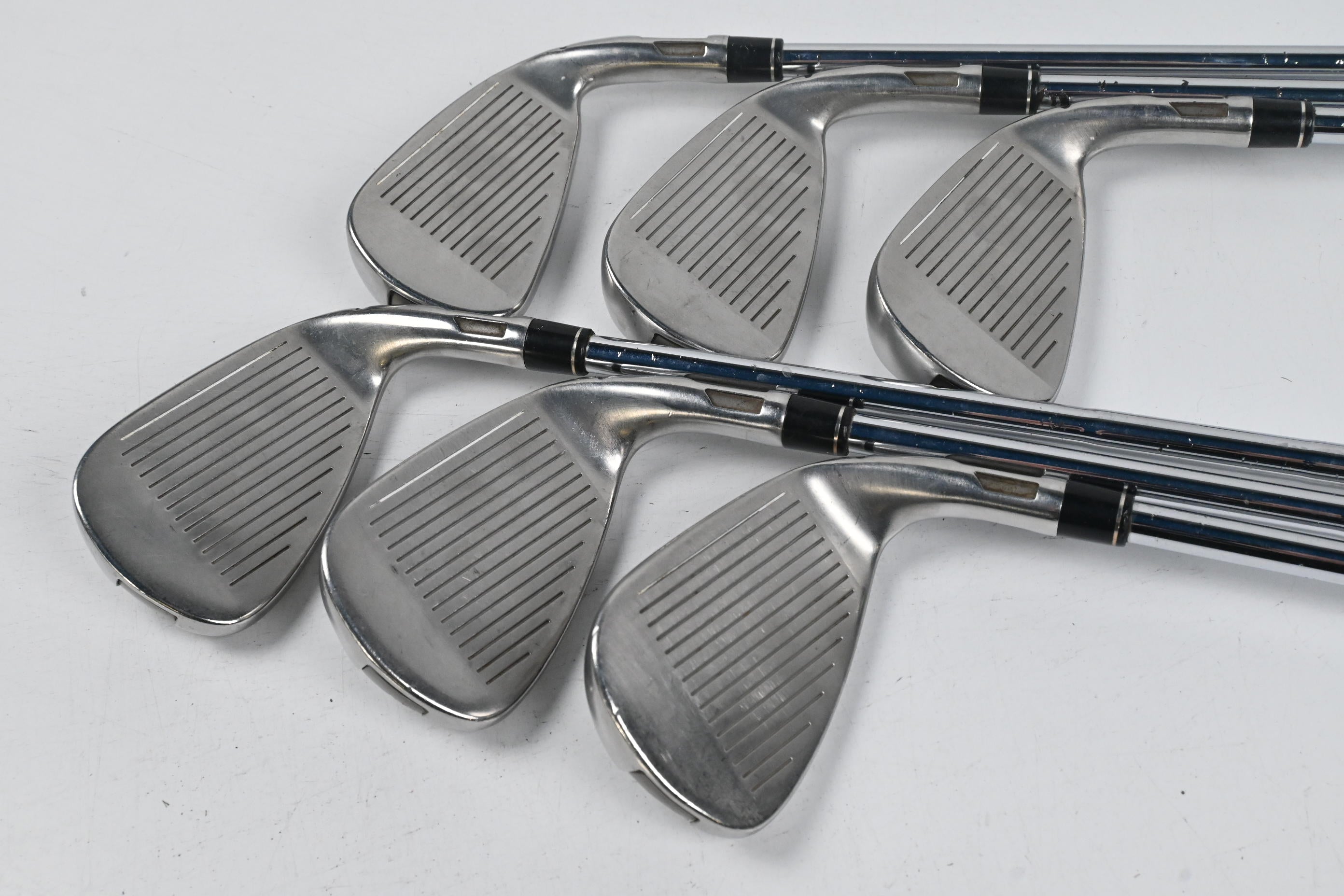 Left Hand Taylormade Stealth Irons / 5-PW / Stiff Flex Dynamic Gold S300 Shafts