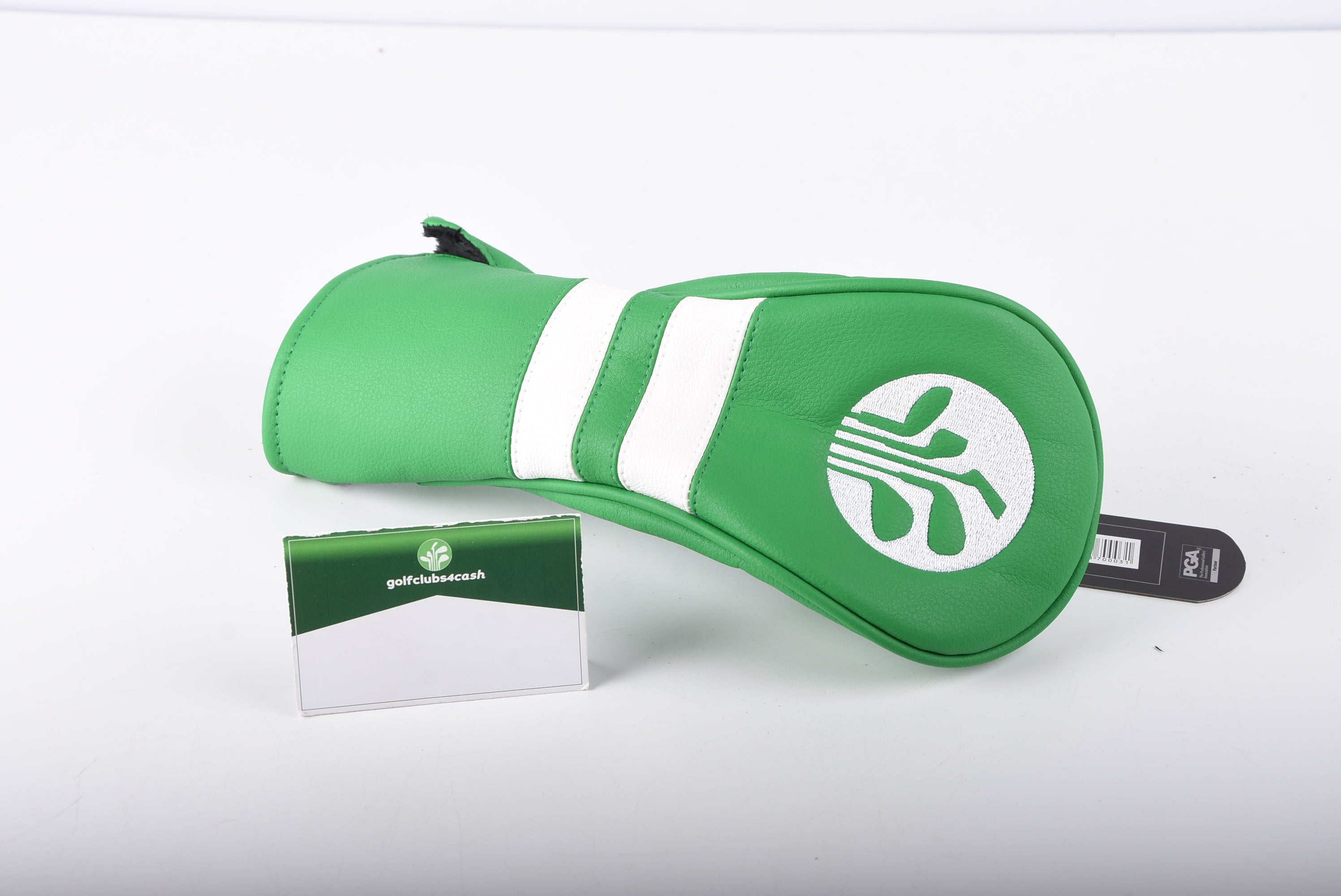 Golfclubs4cash Branded Headcover - Fairway / Green &amp; White