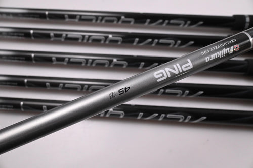 Left Hand Ping G730 Irons / 6-PW+GW / Black Dot / Senior Flex Ping Alta Quick 45