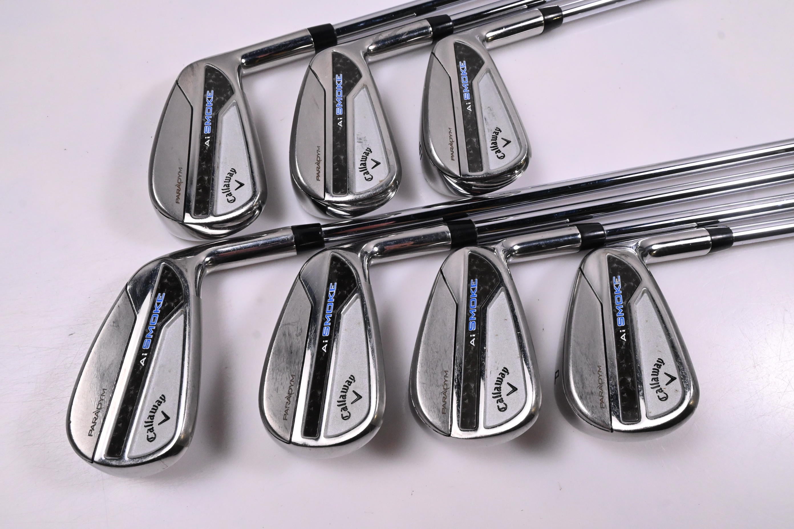 Callaway Paradym Ai Smoke Irons / 4-PW / Regular Flex Elevate MPH 95 Shafts