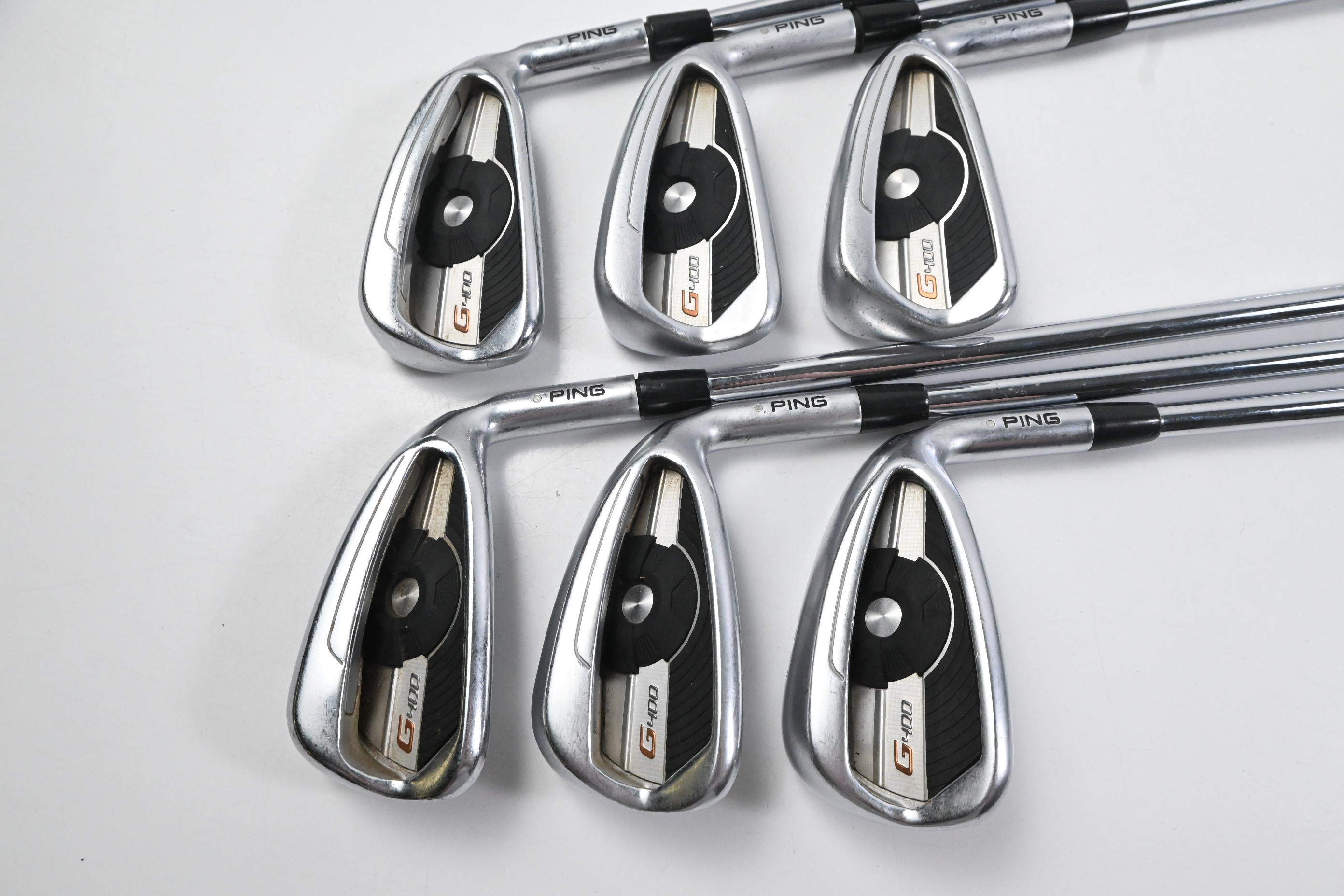 Ping G400 Irons / 4-9i / Silver Dot / Regular Flex Ping AWT 2.0 Shafts