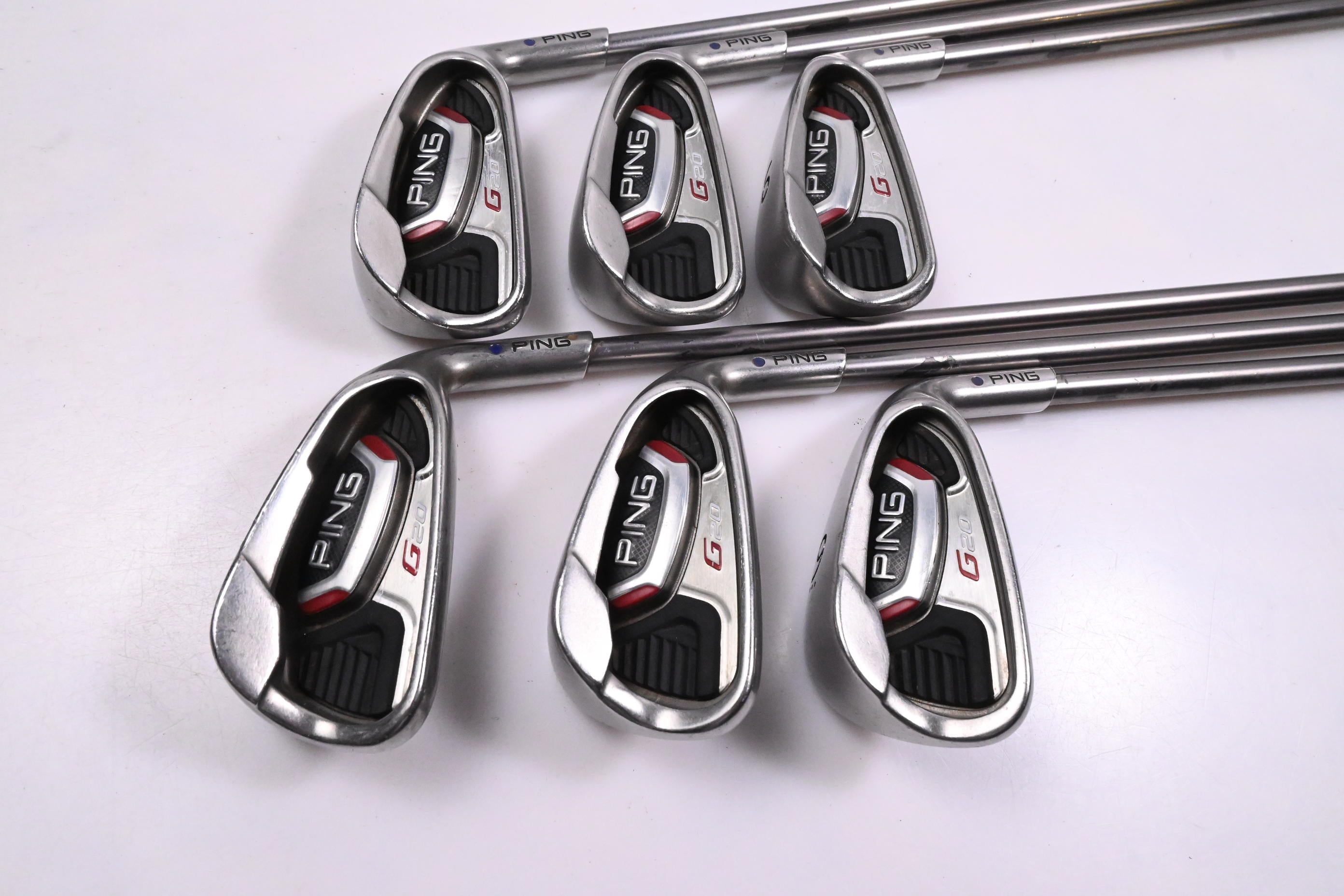 Ping G20 Irons / 4-9i / Blue Dot / Senior Flex Ping TFC 169 Shafts
