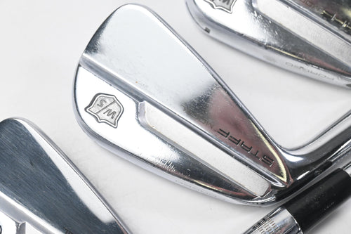 Left Hand Wilson Staff Model Blade 2019 Irons / 5-PW / Stiff Flex Dynamic Gold