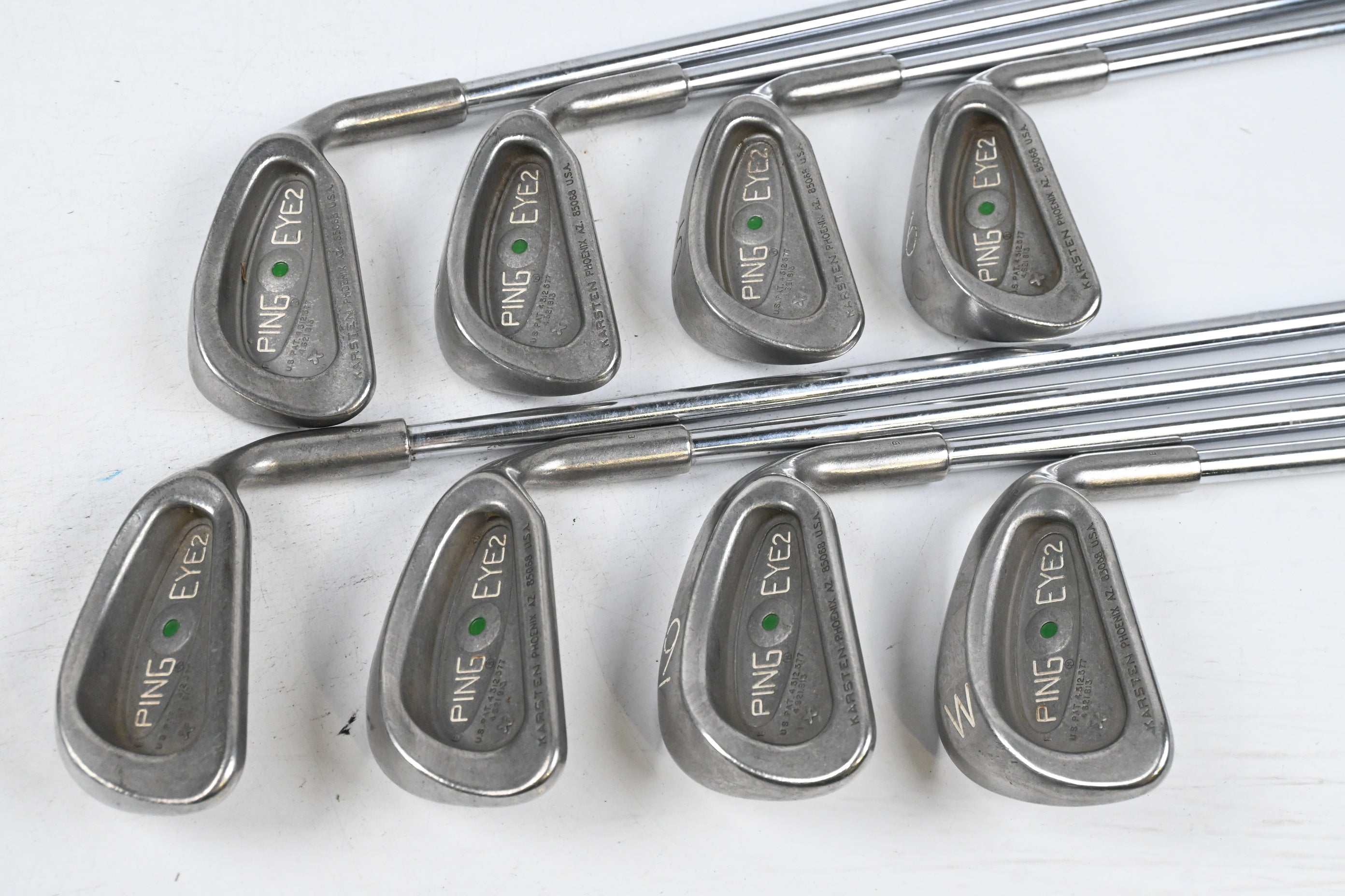 Ping Eye 2+ Irons / 3-PW / Green Dot / Stiff Flex Ping Karsten JZ Shafts