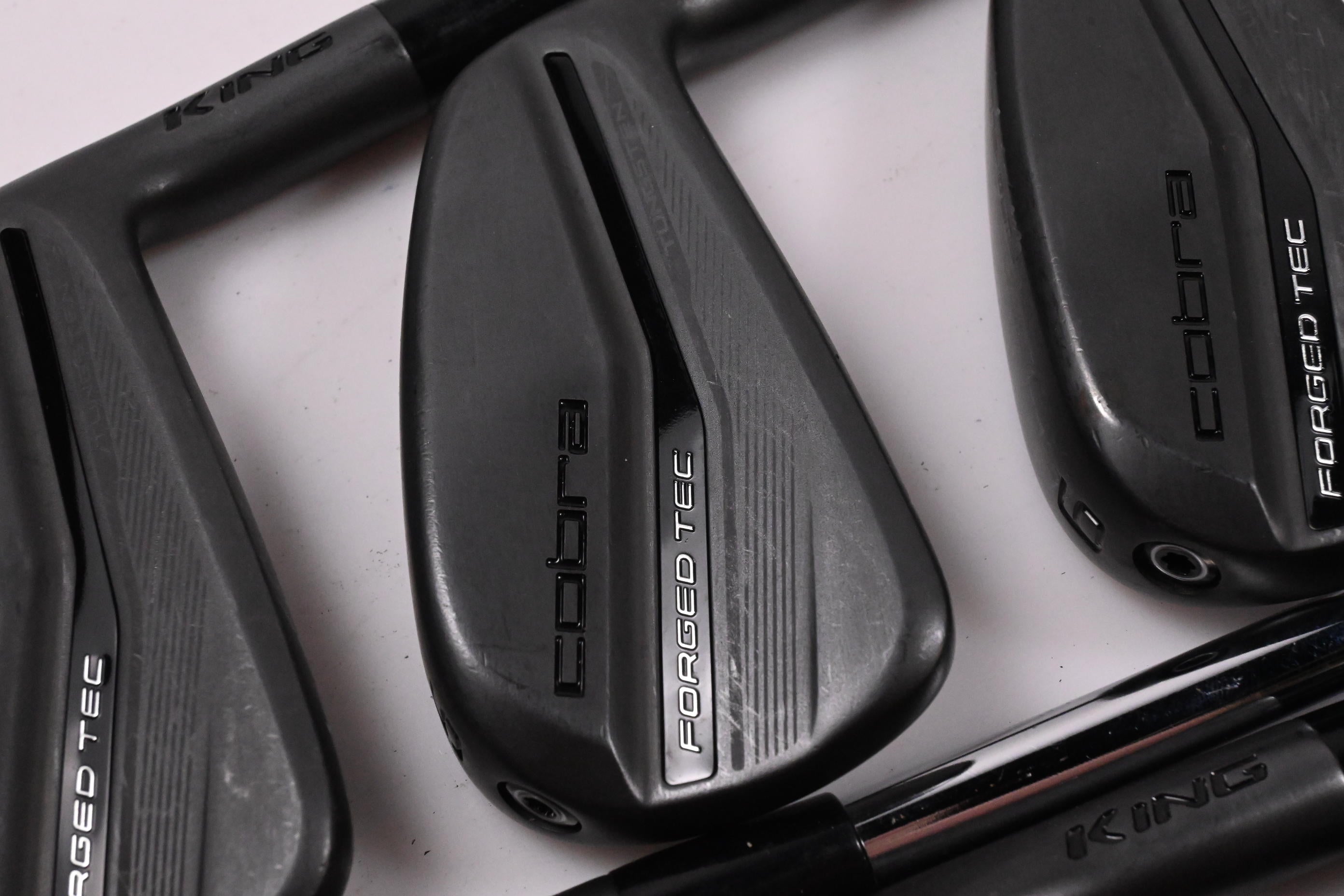 Cobra King Forged Tec 2023 Black Irons / 4-PW / Stiff Flex KBS $-Taper Lite