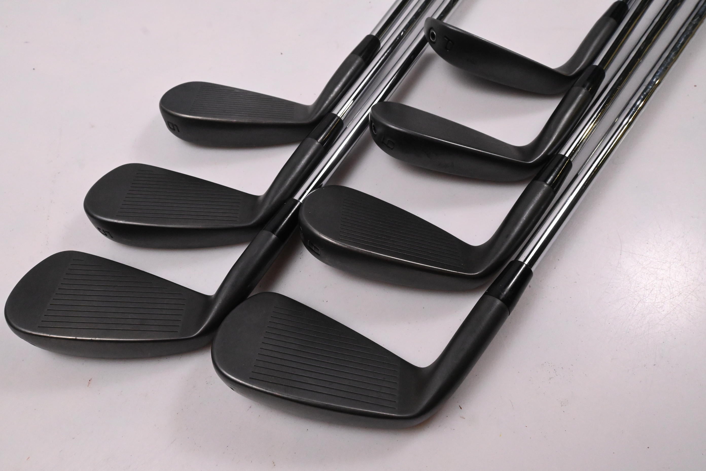 Cobra King Forged Tec 2023 Black Irons / 4-PW / Stiff Flex KBS $-Taper Lite