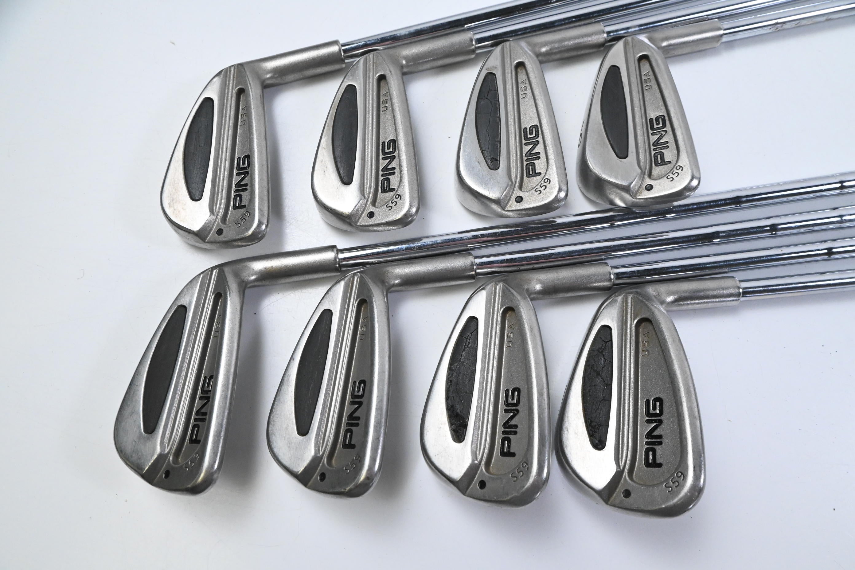 Ping S59 Irons / 3-PW / Black Dot / Stiff Flex Steel Shafts