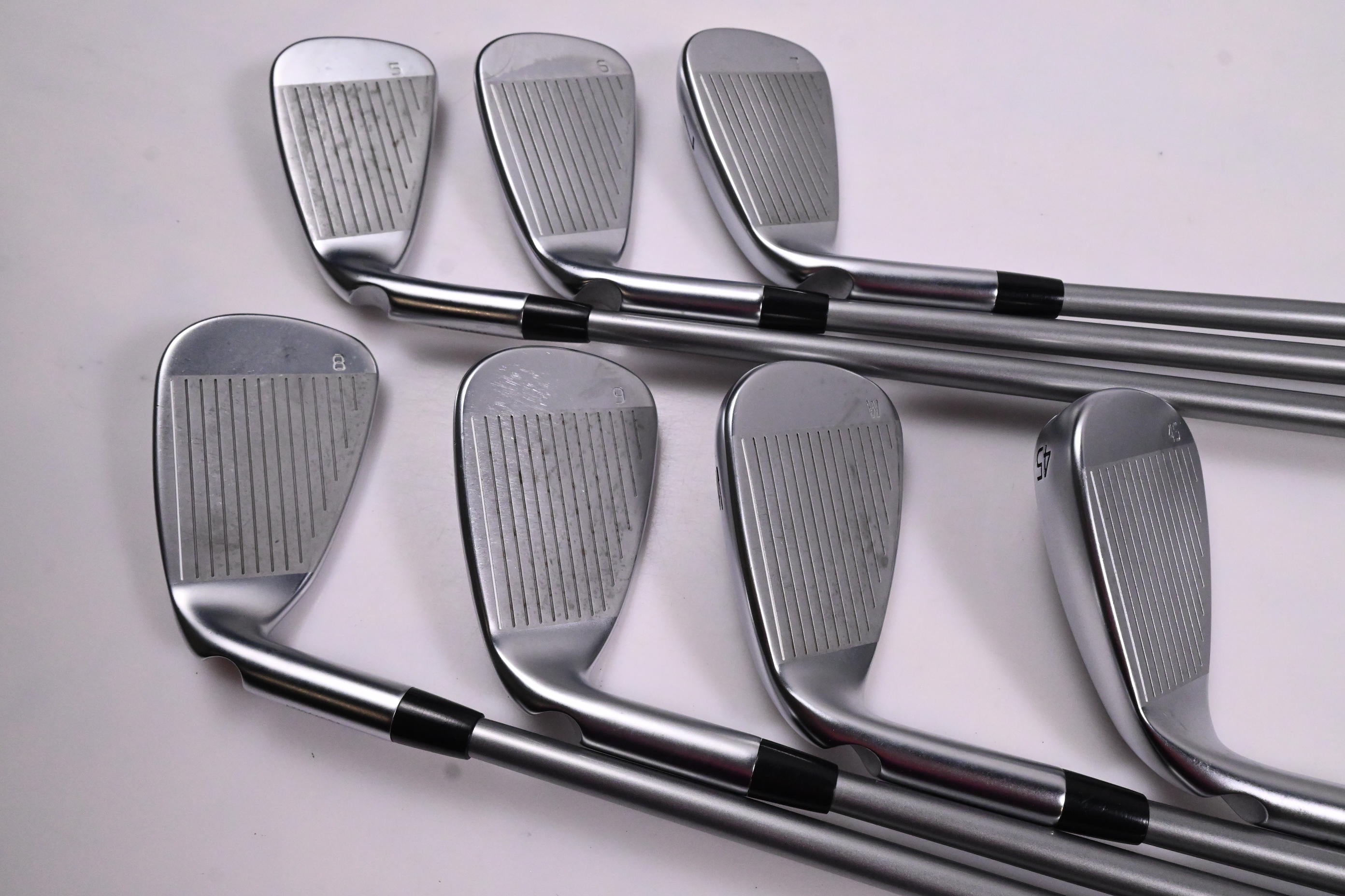 Ping G430 Irons / 5-PW+45 / Green Dot / Senior Flex Ping Alta Quick 45 Shafts