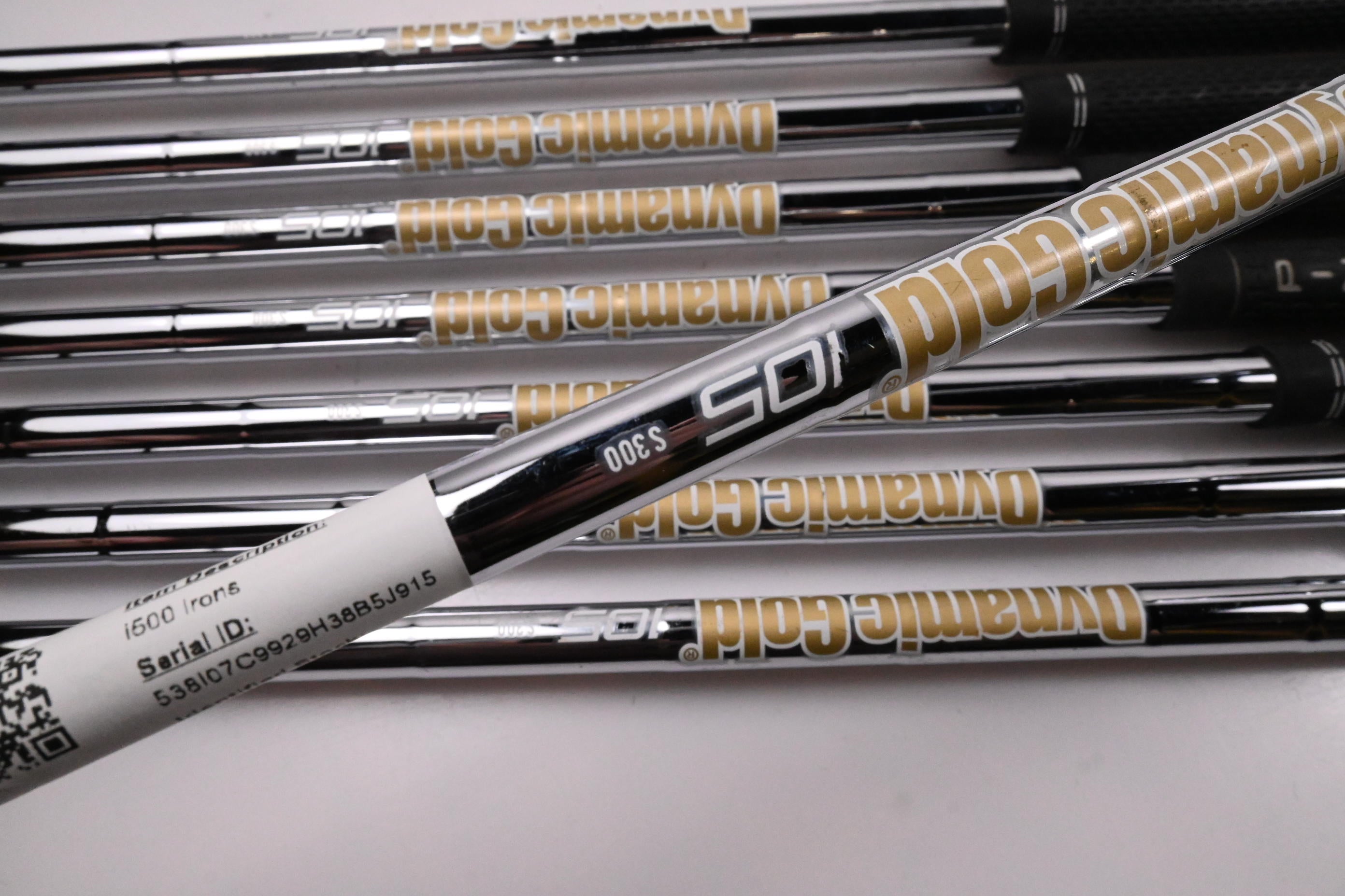 Ping i500 Irons / 4-PW+GW / Orange Dot / Stiff Flex Dynamic Gold 105 S300