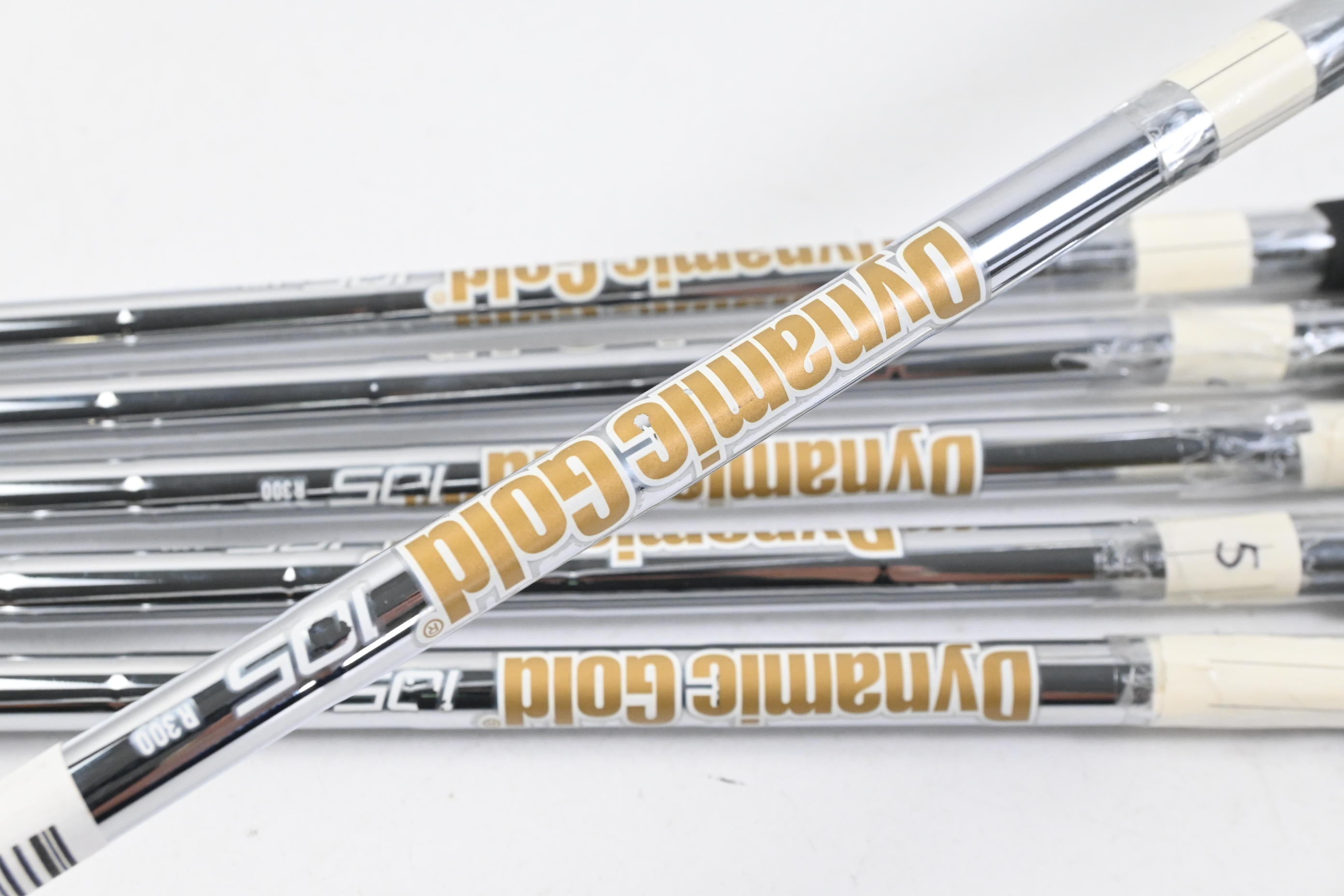 Dynamic Gold R300 105 Iron Shafts / Regular Flex / Set Of 6 / .355" Tips