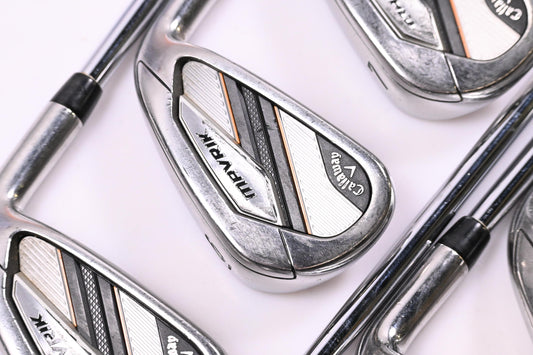 Callaway Mavrik Irons / 5-PW+GW / Stiff Flex Elevate 105 Shafts