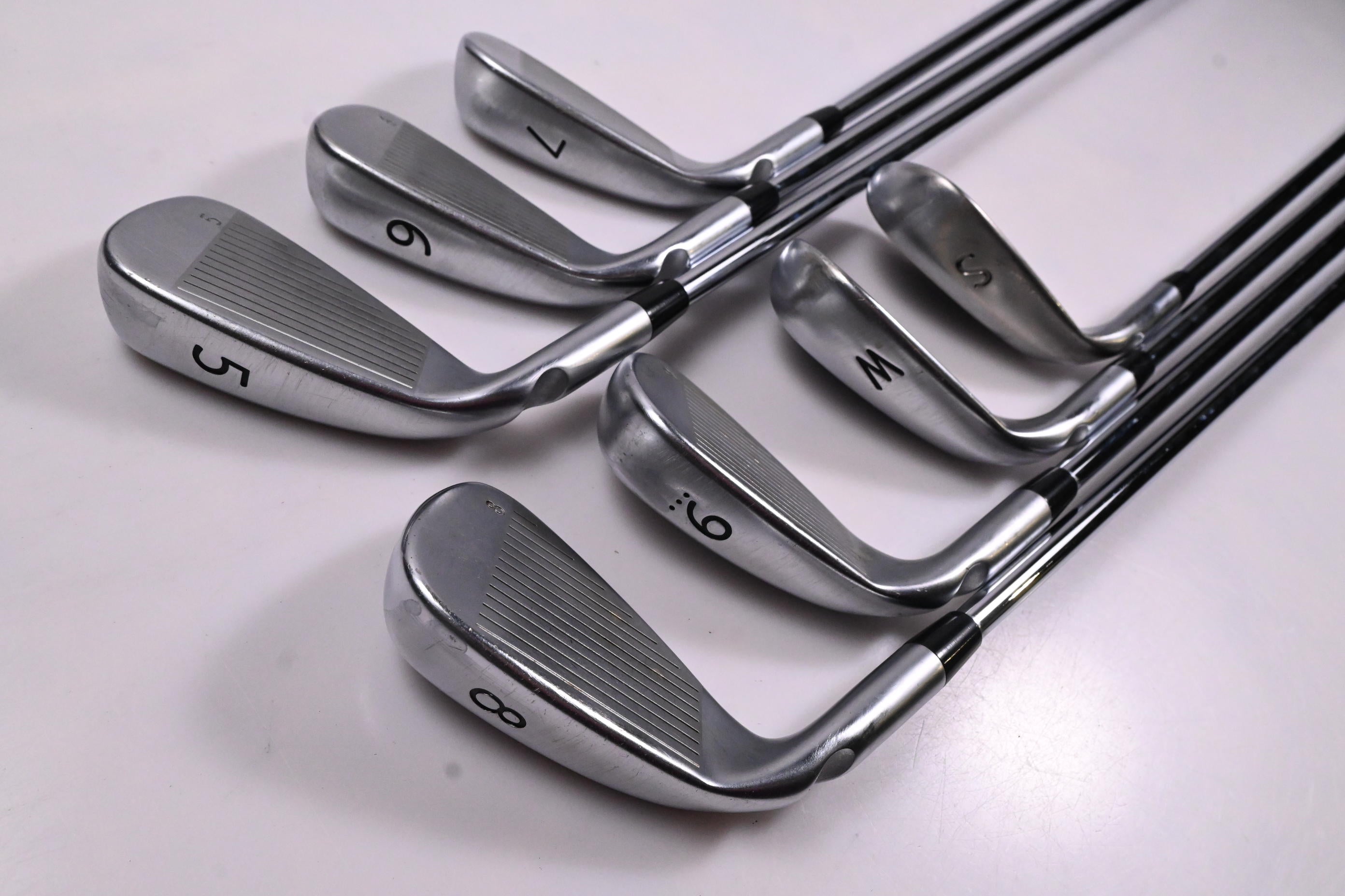 Ping G400 Irons / 5-PW+SW / Orange Dot / Regular Flex Ping AWT 2.0 Shafts