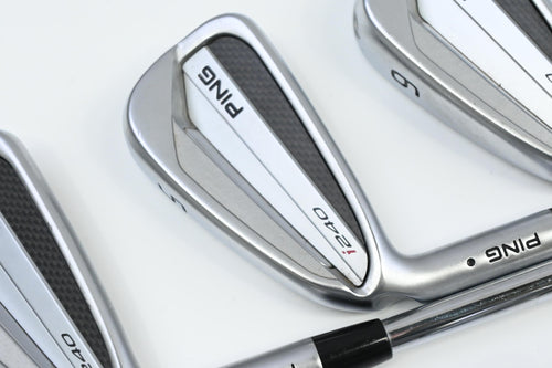 Left Hand Ping I240 Irons / 4-PW / Black Dot / Stiff Flex NS Pro Modus3 Tour 115