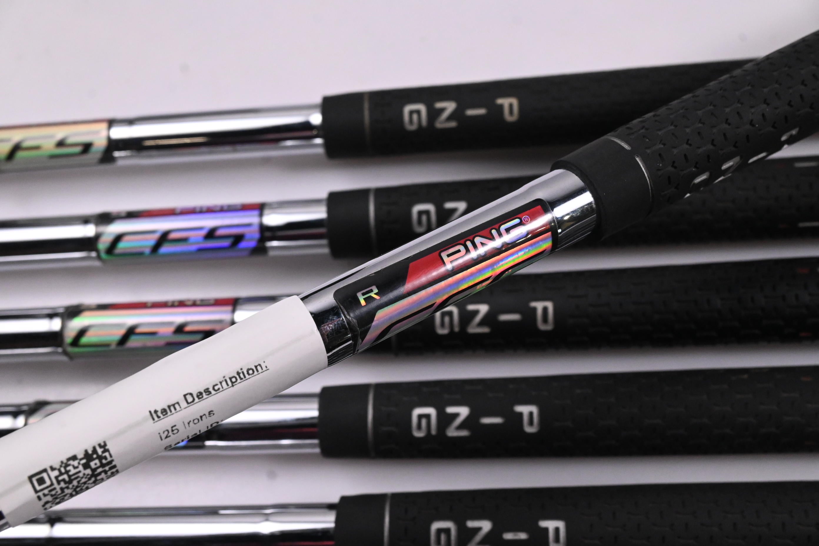 Ping i25 Irons / 4-PW+GW+SW+LW / Black Dot / Regular Flex Ping CFS Shafts