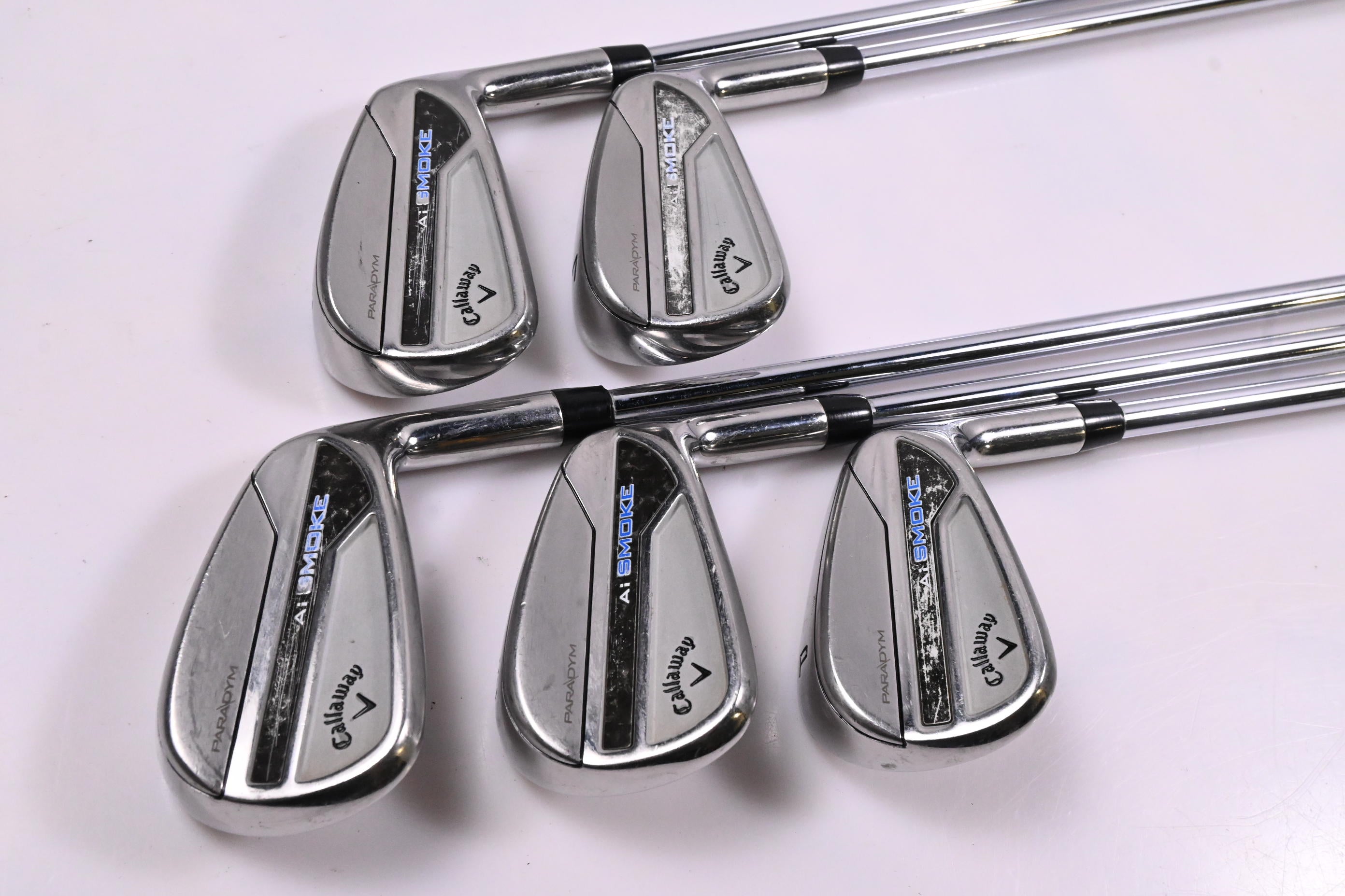 Callaway Paradym Ai Smoke Irons / 6-PW / Regular Flex Elevate MPH 95 Shafts