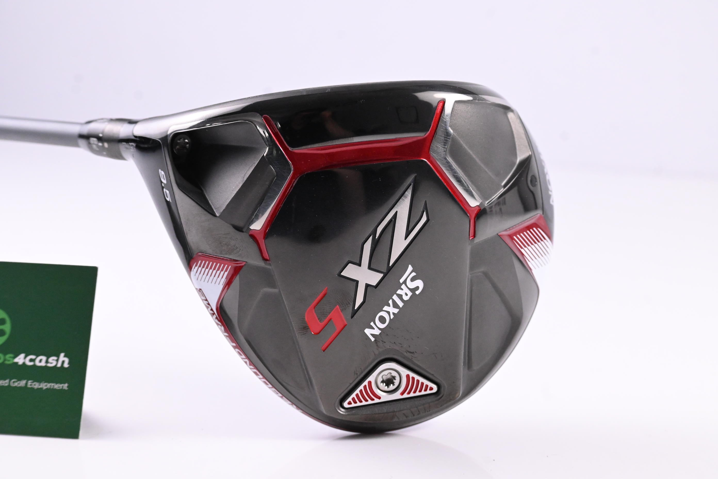 Left Hand Srixon ZX5 Driver / 9.5 Degree / Stiff Flex HZRDUS Smoke Black 60