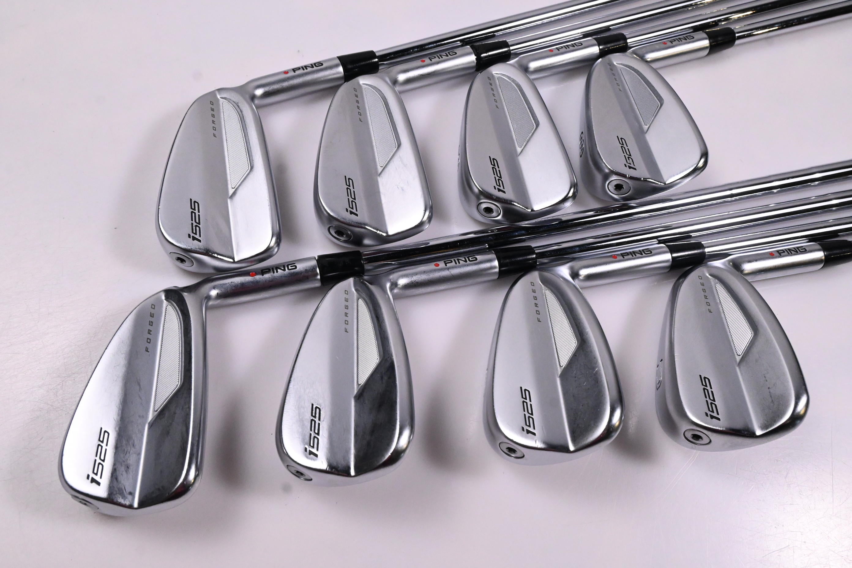 Ping i525 Irons / 4-PW+UW / Red Dot / Stiff Flex N.S.PRO Modus 3 Tour 105 Shafts