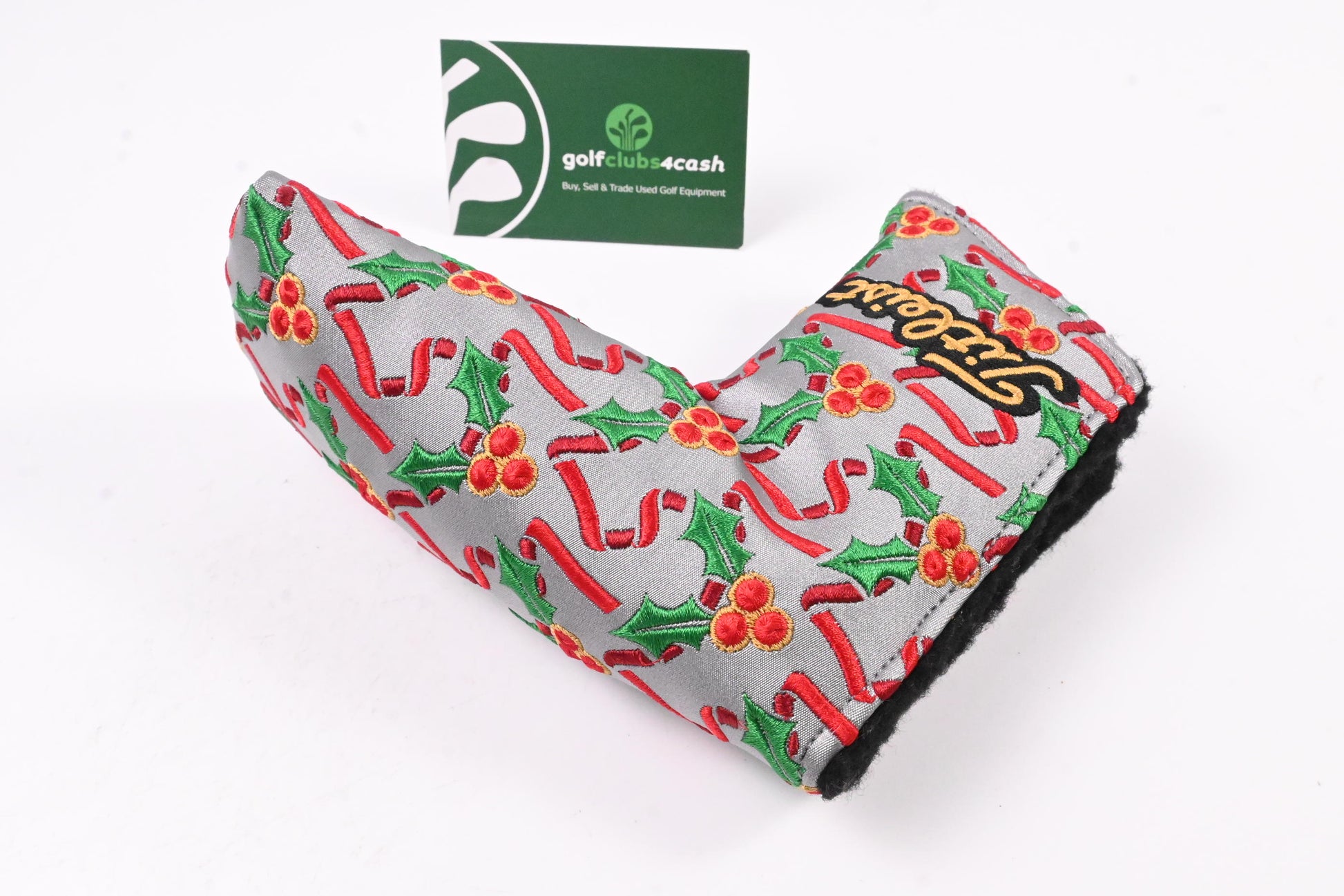 Scotty Cameron 2016 Holly Jolly Scotty Dog Putter Headcover / Blade / Grey