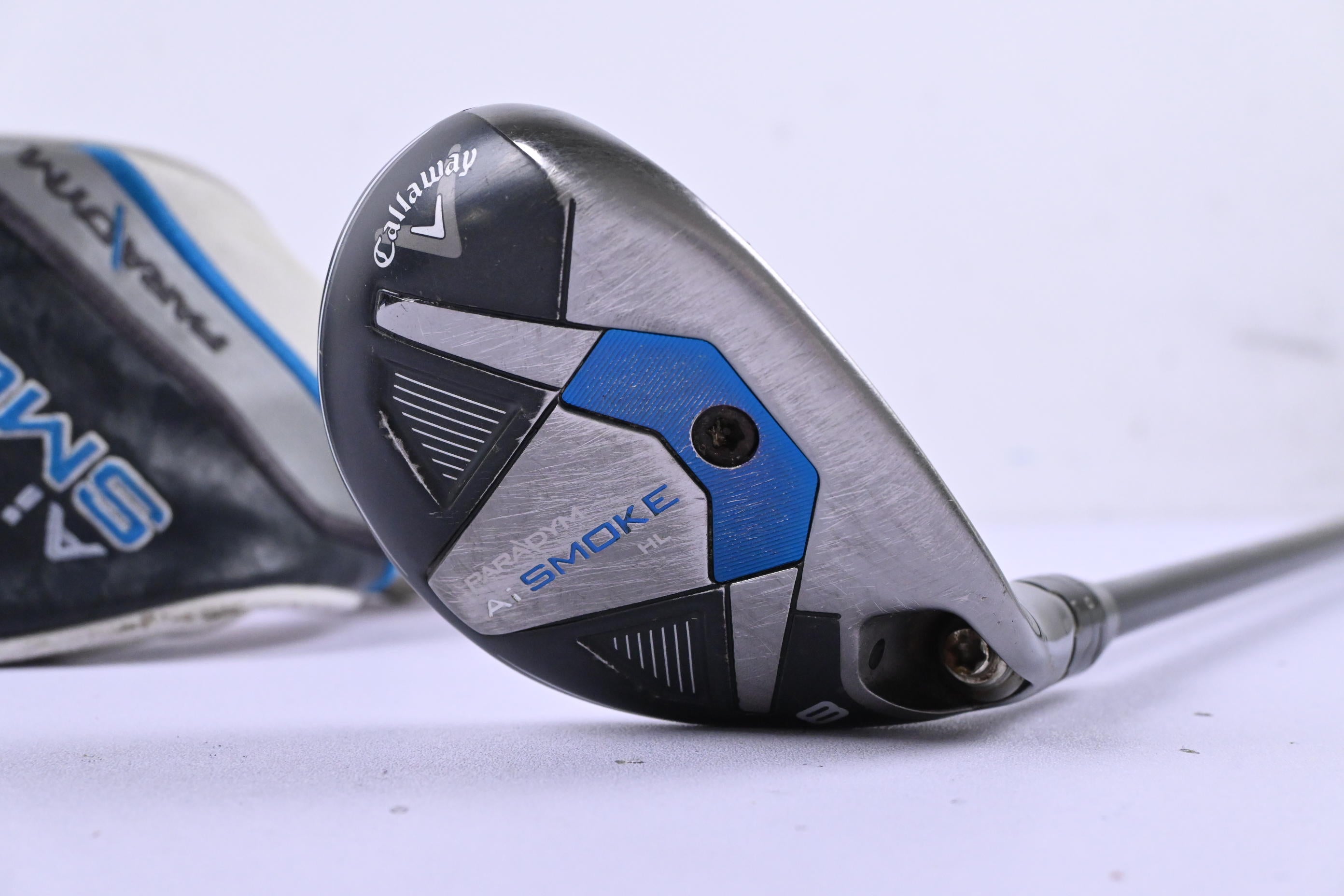 Callaway Paradym Ai Smoke HL #8 Hybrid / 33 Degree / Senior Flex Cypher 50