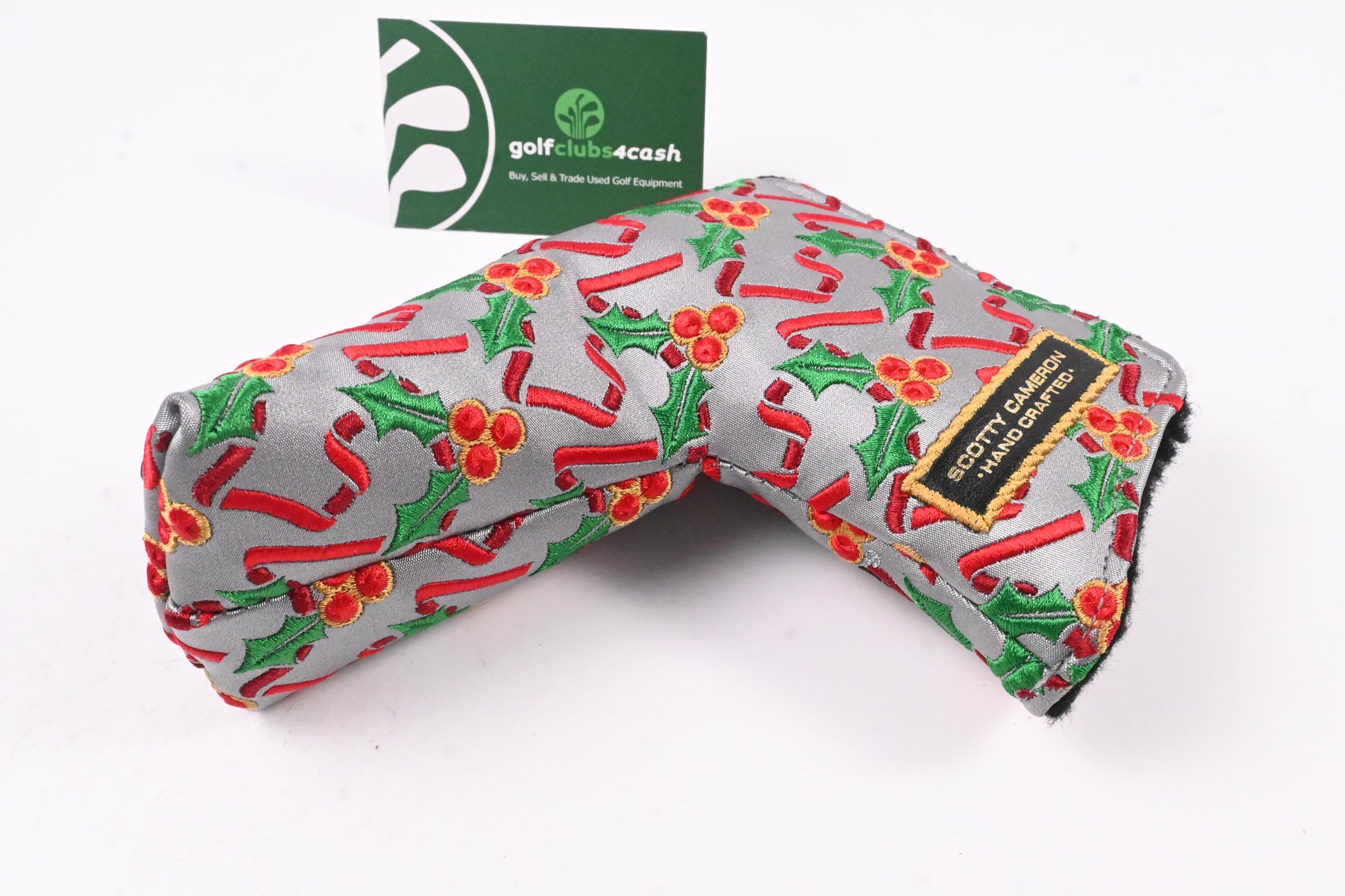 Scotty Cameron 2016 Holly Jolly Scotty Dog Putter Headcover / Blade / Grey