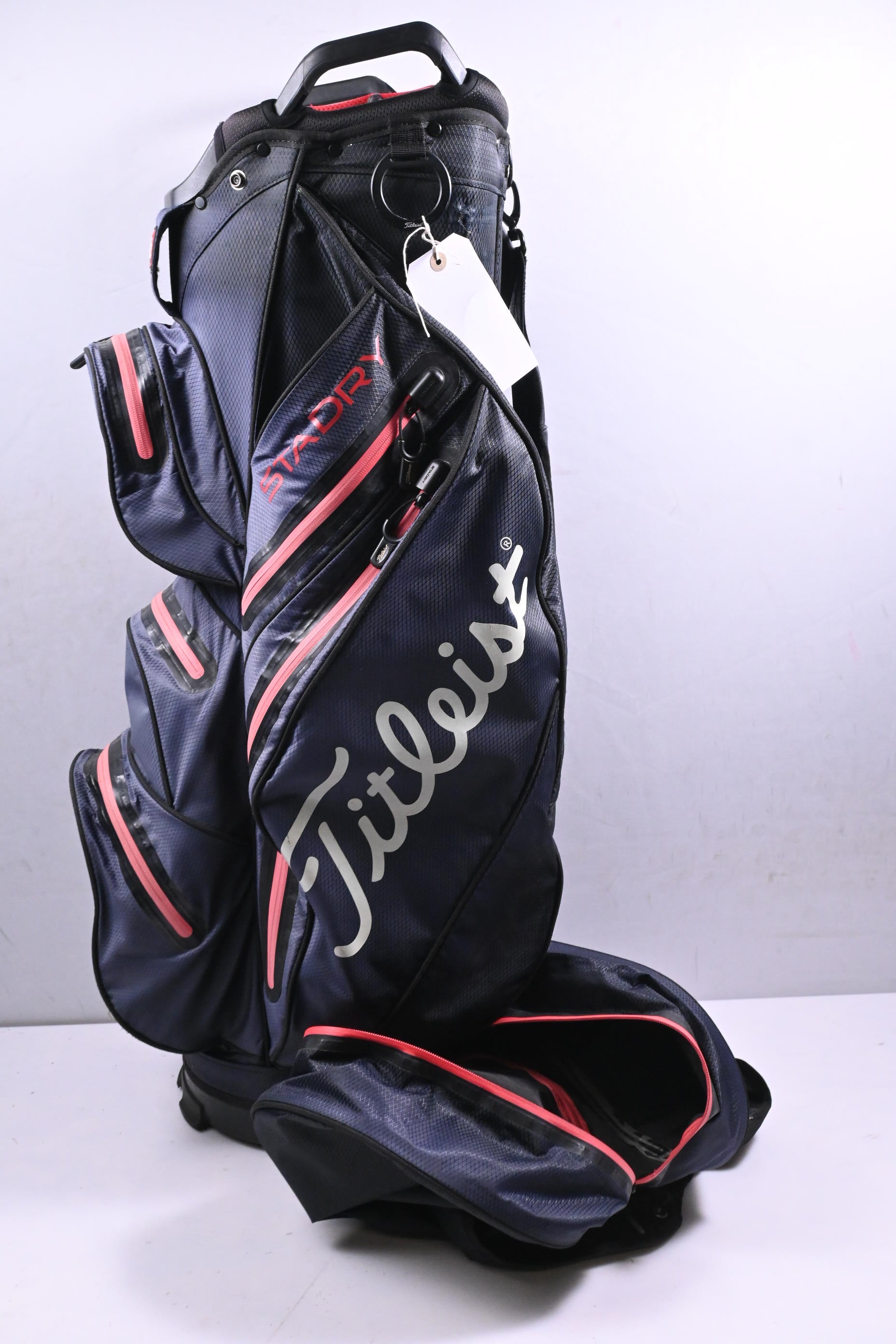Titleist StaDry Cart Bag / 14-Way Divider / Navy, Red