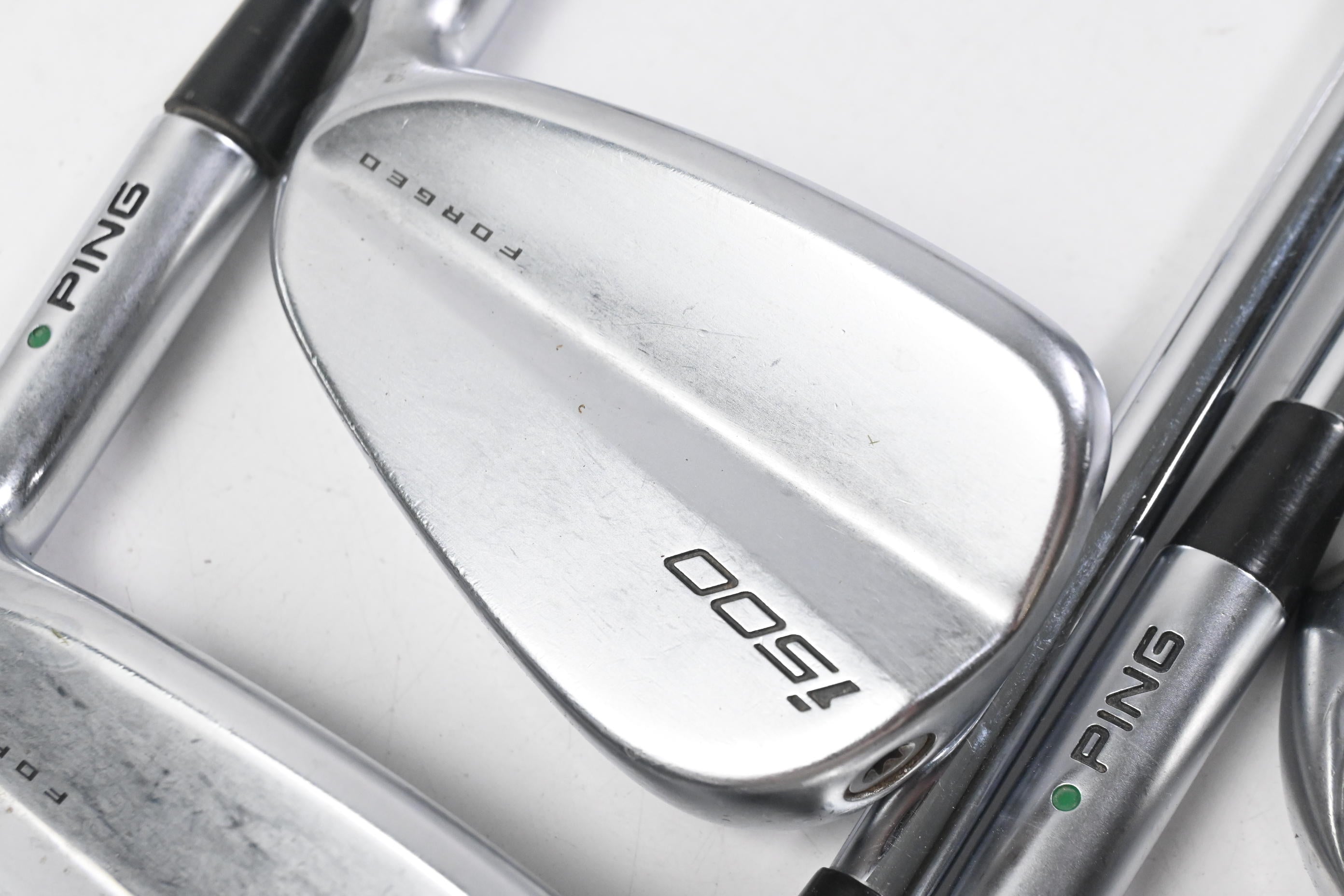 Ping i500 Irons / 7-PW+GW / Green Dot / Regular Flex XP 95 R300 Shafts