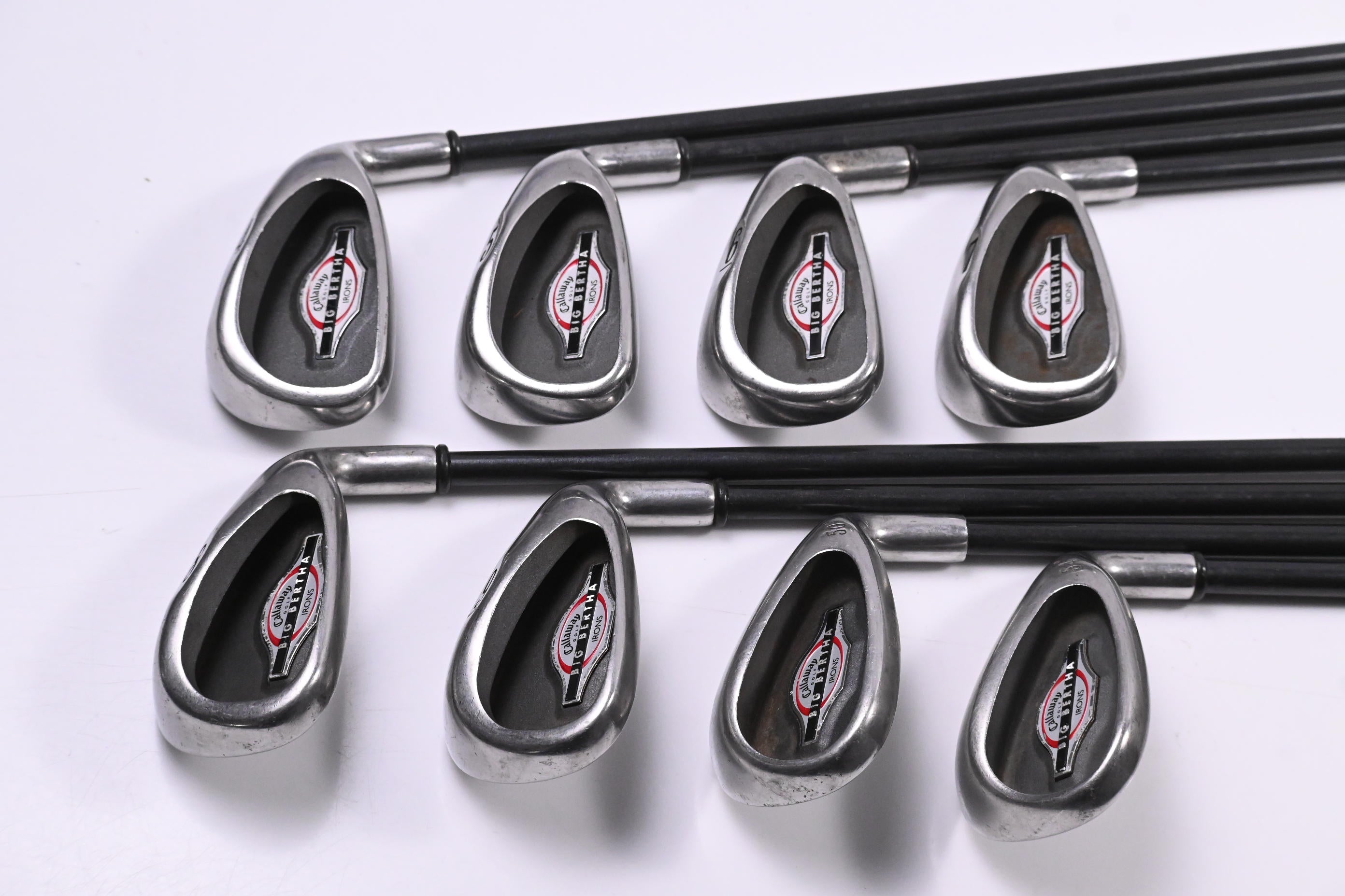Callaway Big Bertha 2002 Irons / 4-9i+GW+SW / Regular Flex Callaway RCH 75