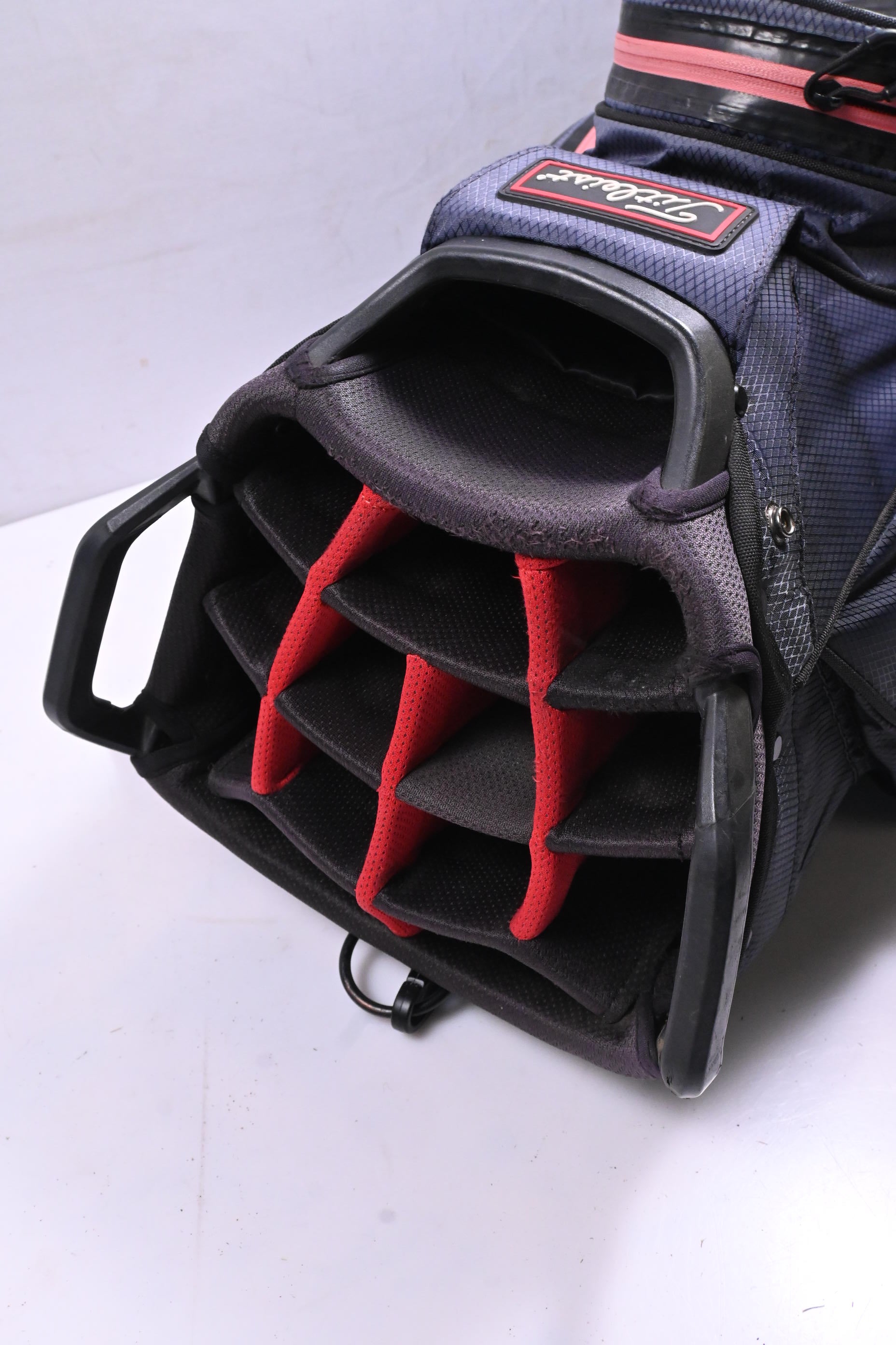 Titleist StaDry Cart Bag / 14-Way Divider / Navy, Red