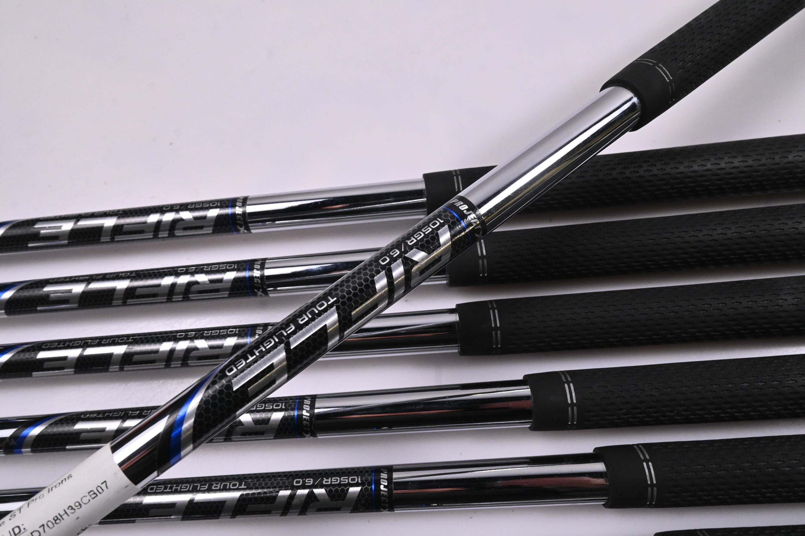 Callaway Rogue ST Pro Irons / 4-PW / Stiff Flex Rifle Tour Flighted 105 Shafts