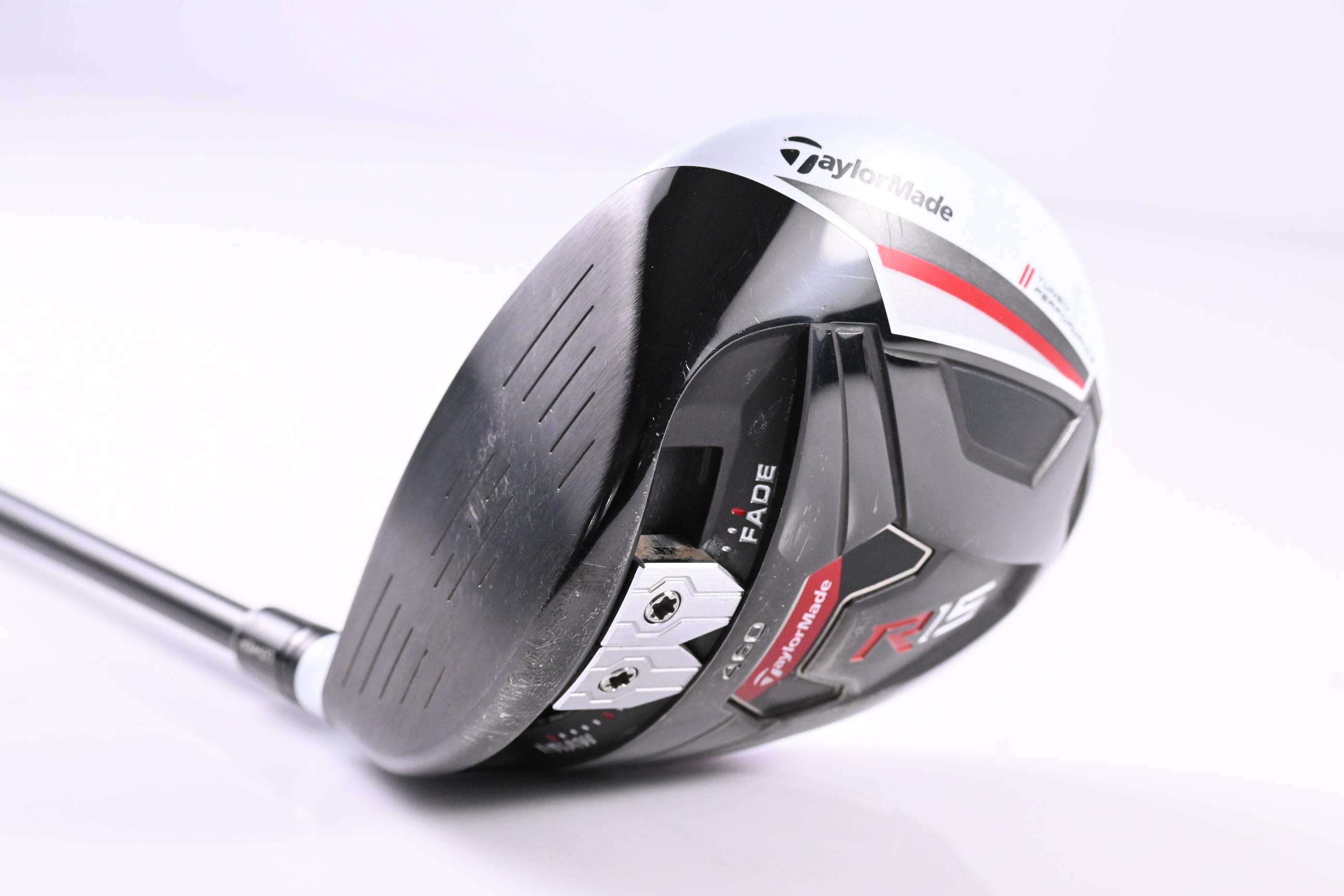 Left Hand Taylormade R15 460 Driver / 9.5 Degree / Stiff Flex Pro Black 60 Shaft