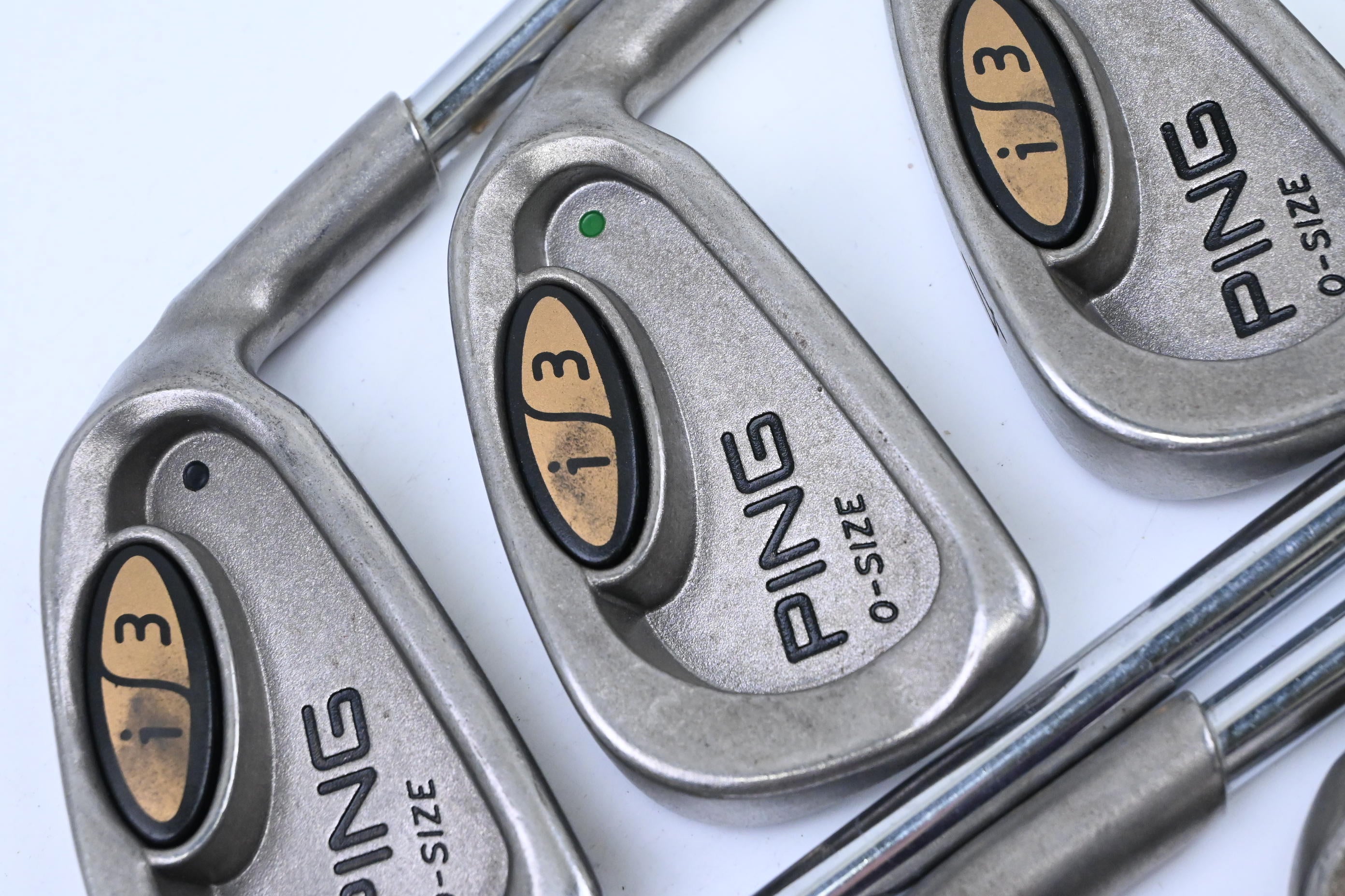 Ping i3 O-Size Irons / 2-PW / Green Dot / Stiff Flex Ping JZ Red Shafts