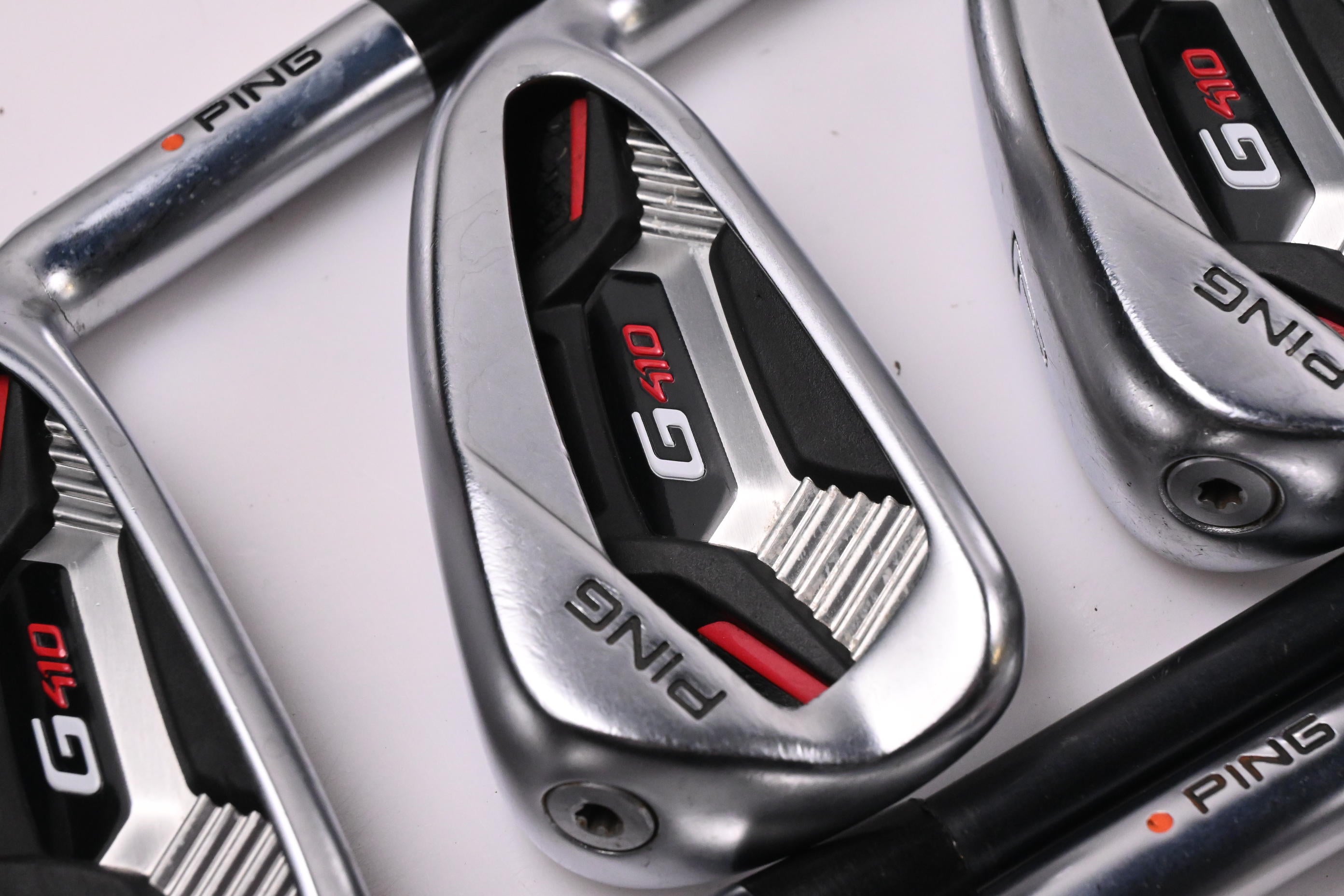 Ping G410 Irons / 5-PW+UW+SW / Orange Dot / Regular Flex Ping ALTA CB Red AWT
