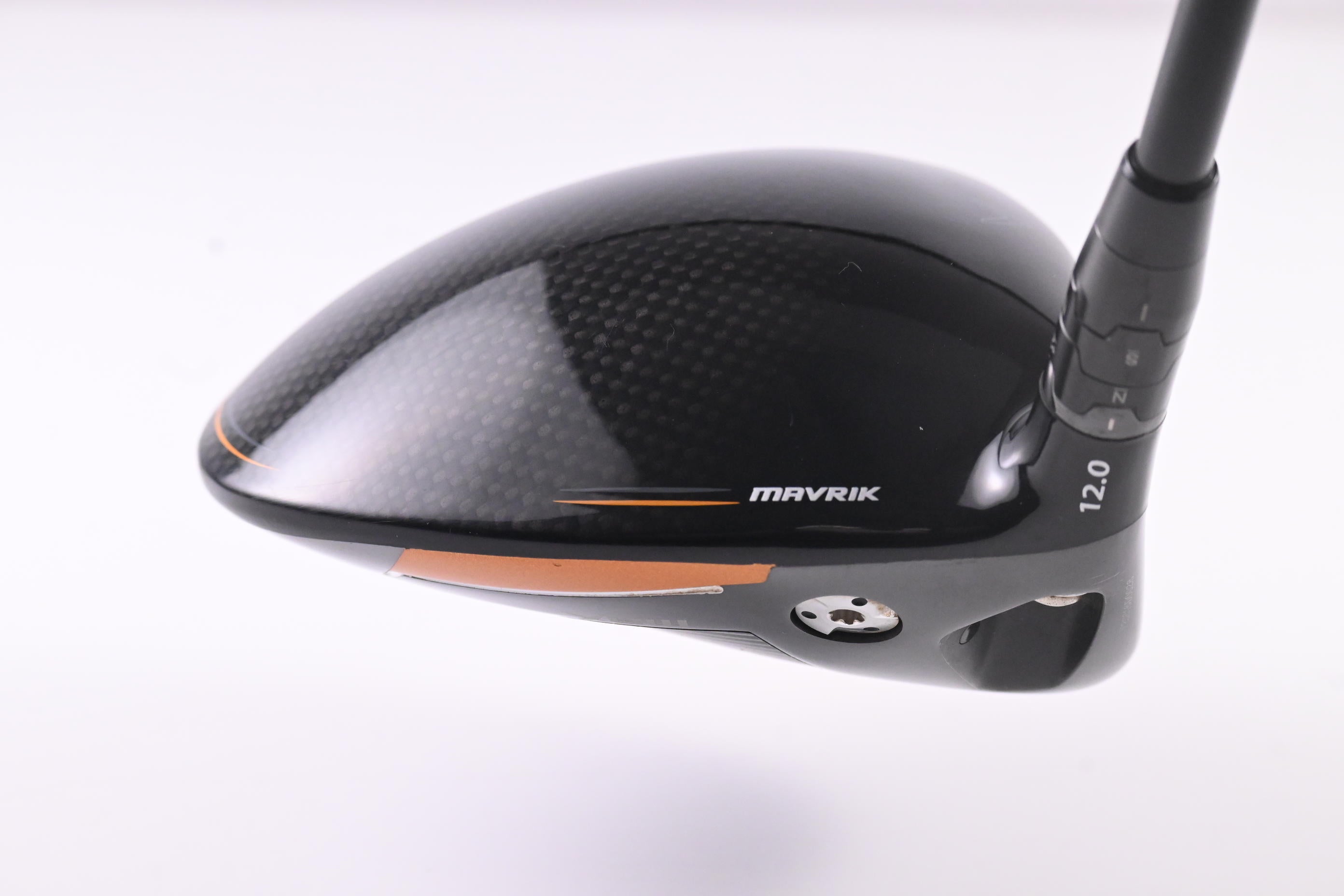 Left Hand Callaway Mavrik Max Driver / 12 Degree / Senior Flex UST Helium Black