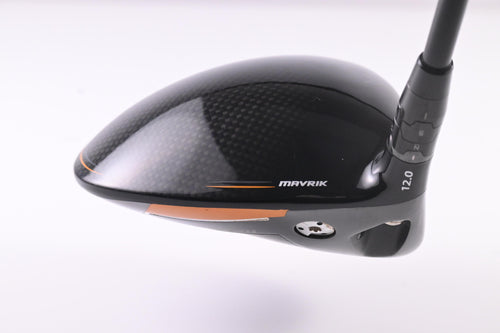 Left Hand Callaway Mavrik Max Driver / 12 Degree / Senior Flex UST Helium Black