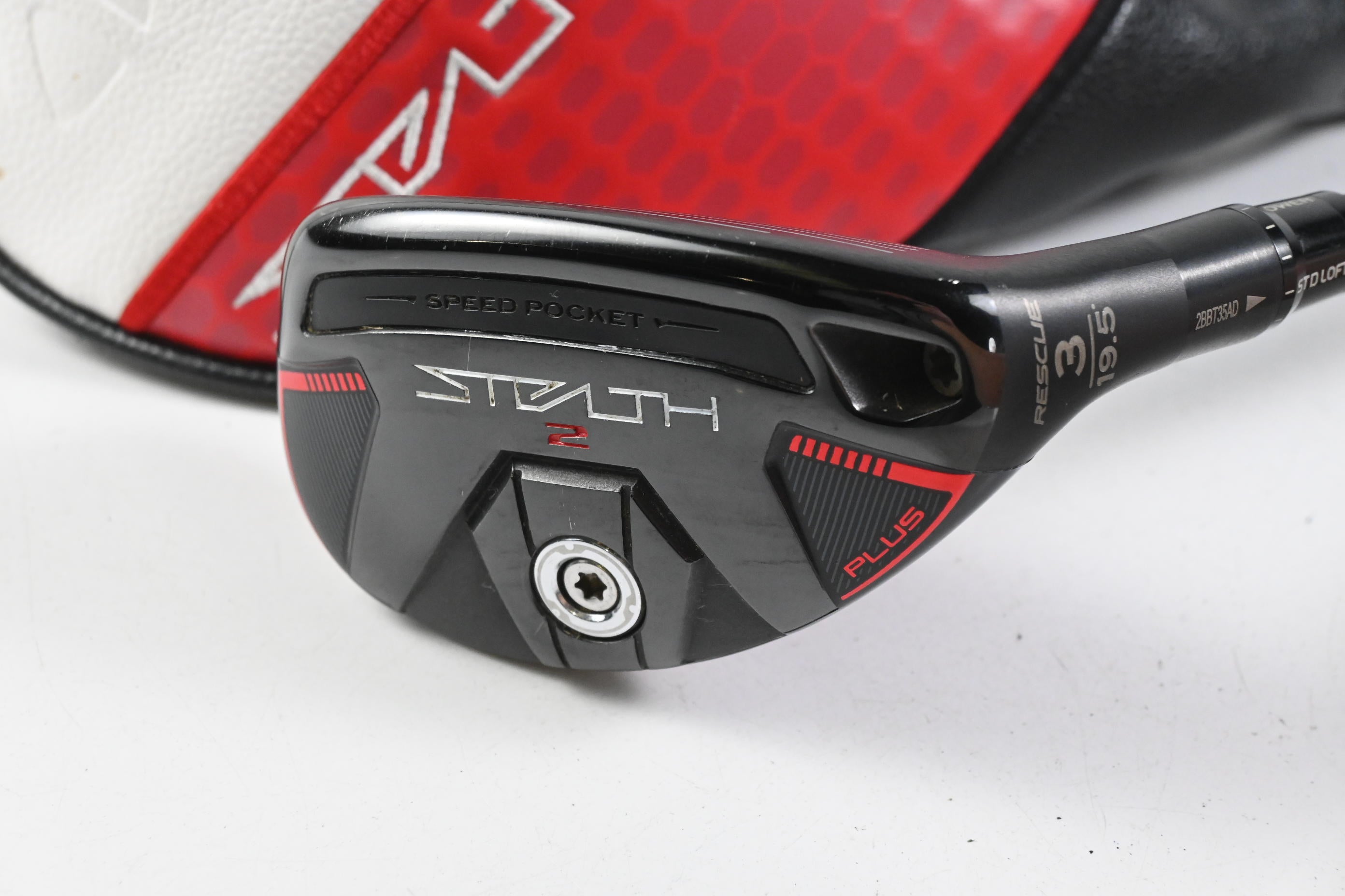 Taylormade Stealth 2 Plus #3 Hybrid / 19.5 Degree / Stiff Flex Kai'li Red 85 Shaft
