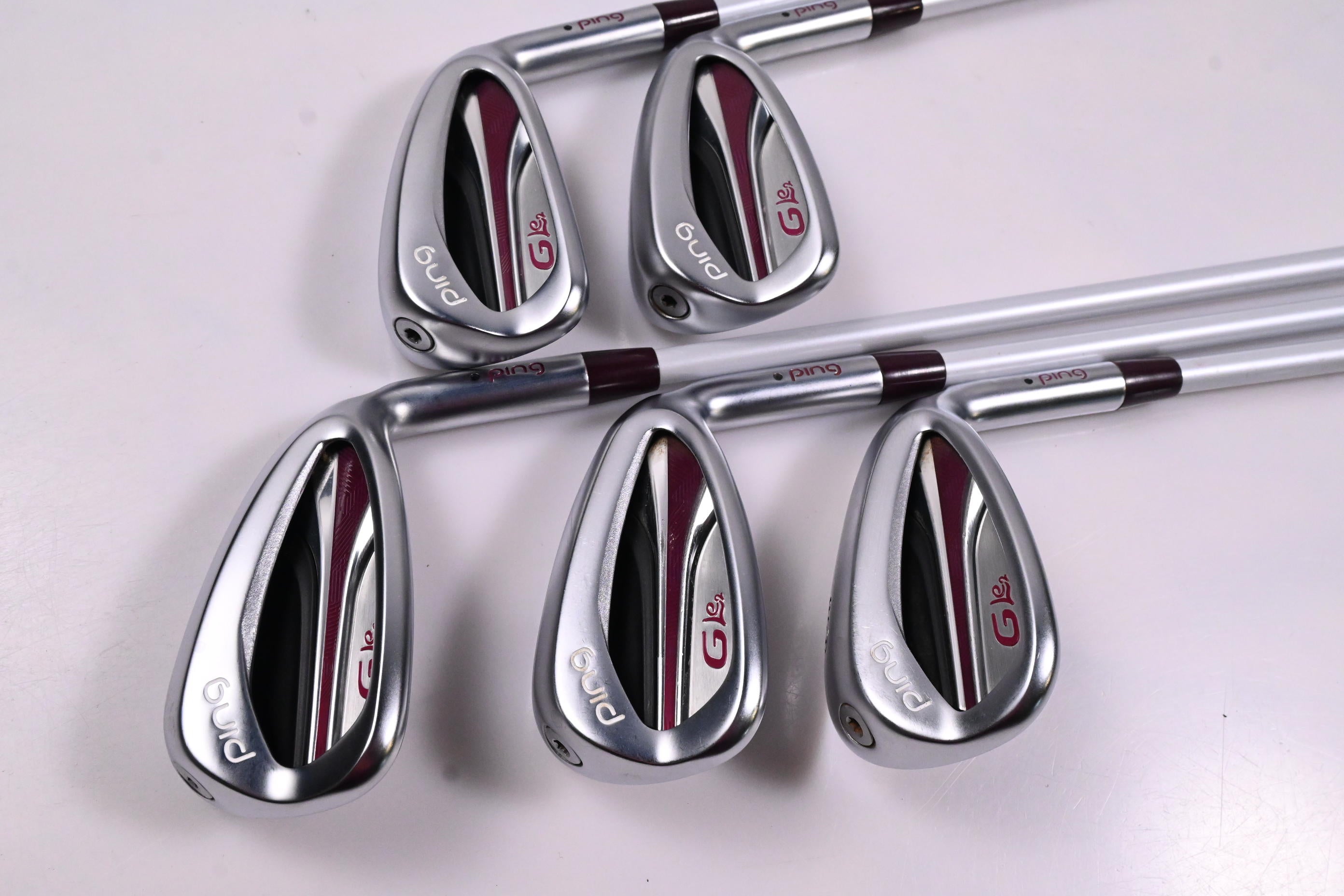 Ladies Ping G Le2 Irons / 7-PW+SW / Black Dot / Ladies Flex Ping ULT 240 Shaft
