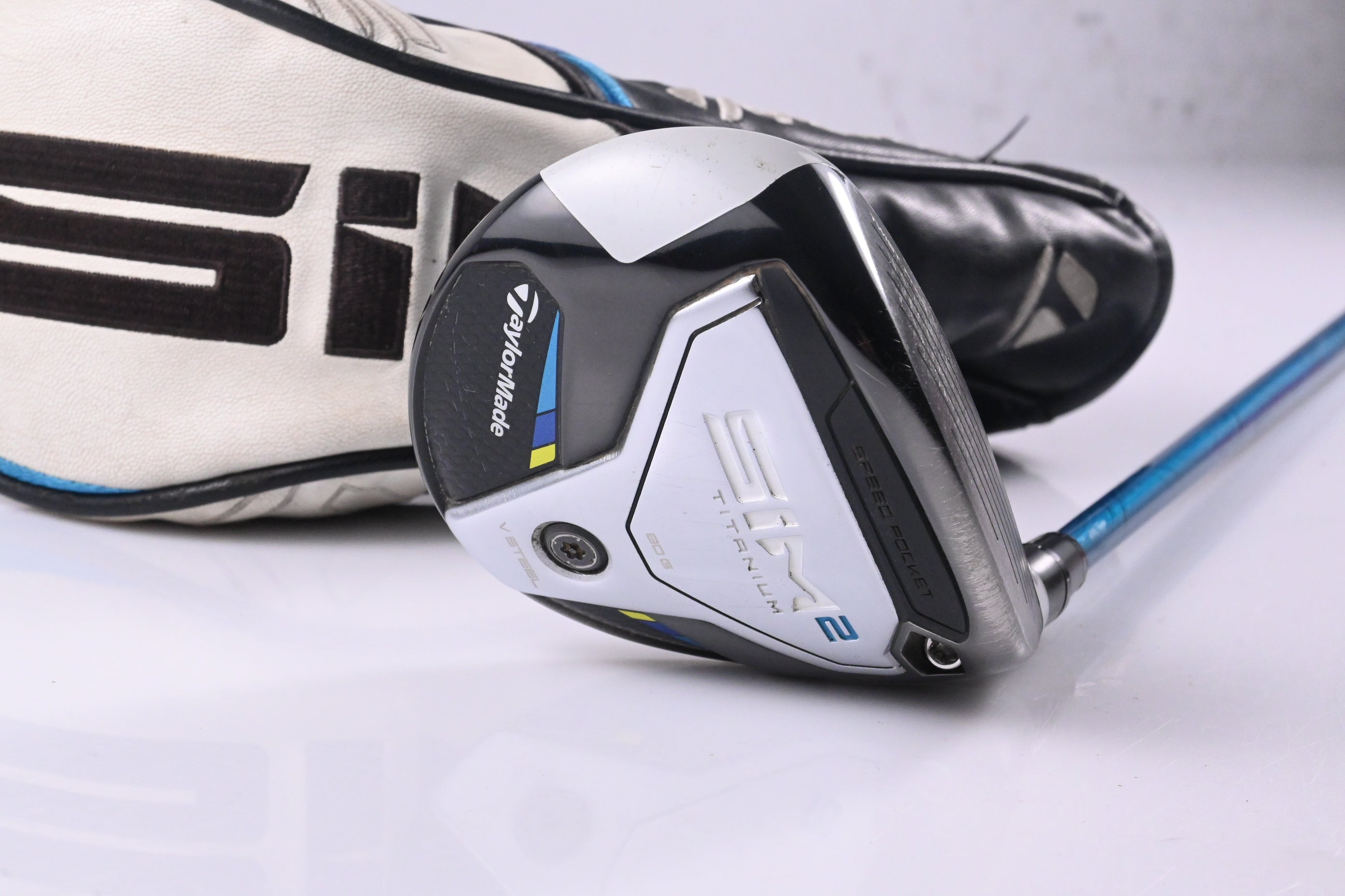 Taylormade SIM2 Ti #3 Wood / 15 Degree / Stiff Flex Evenflow Blue 65 Shaft