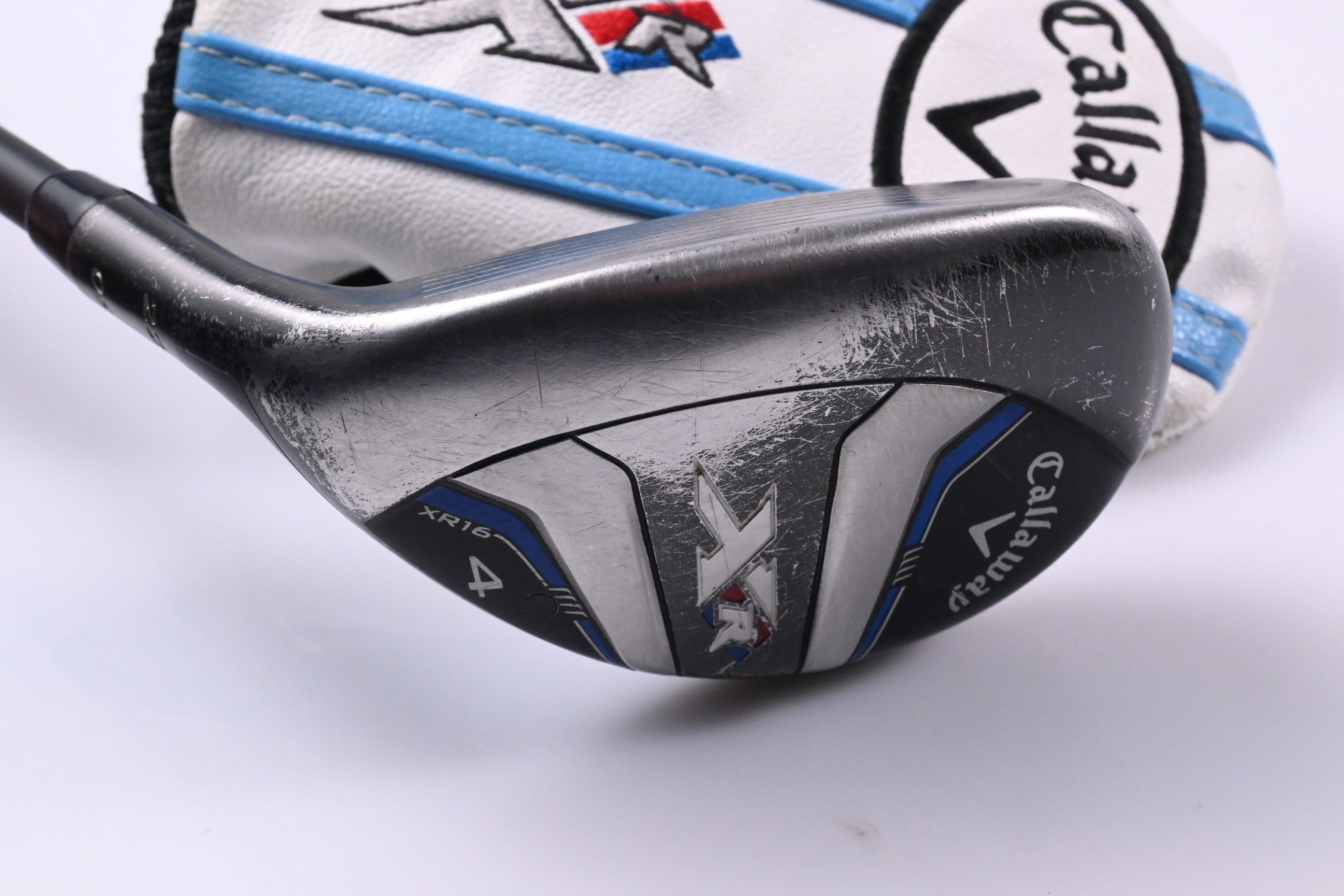 Left Hand Callaway XR16 OS #4 Hybrid / 22 Degree  / Stiff Flex Fubuki AT 60 Shaft