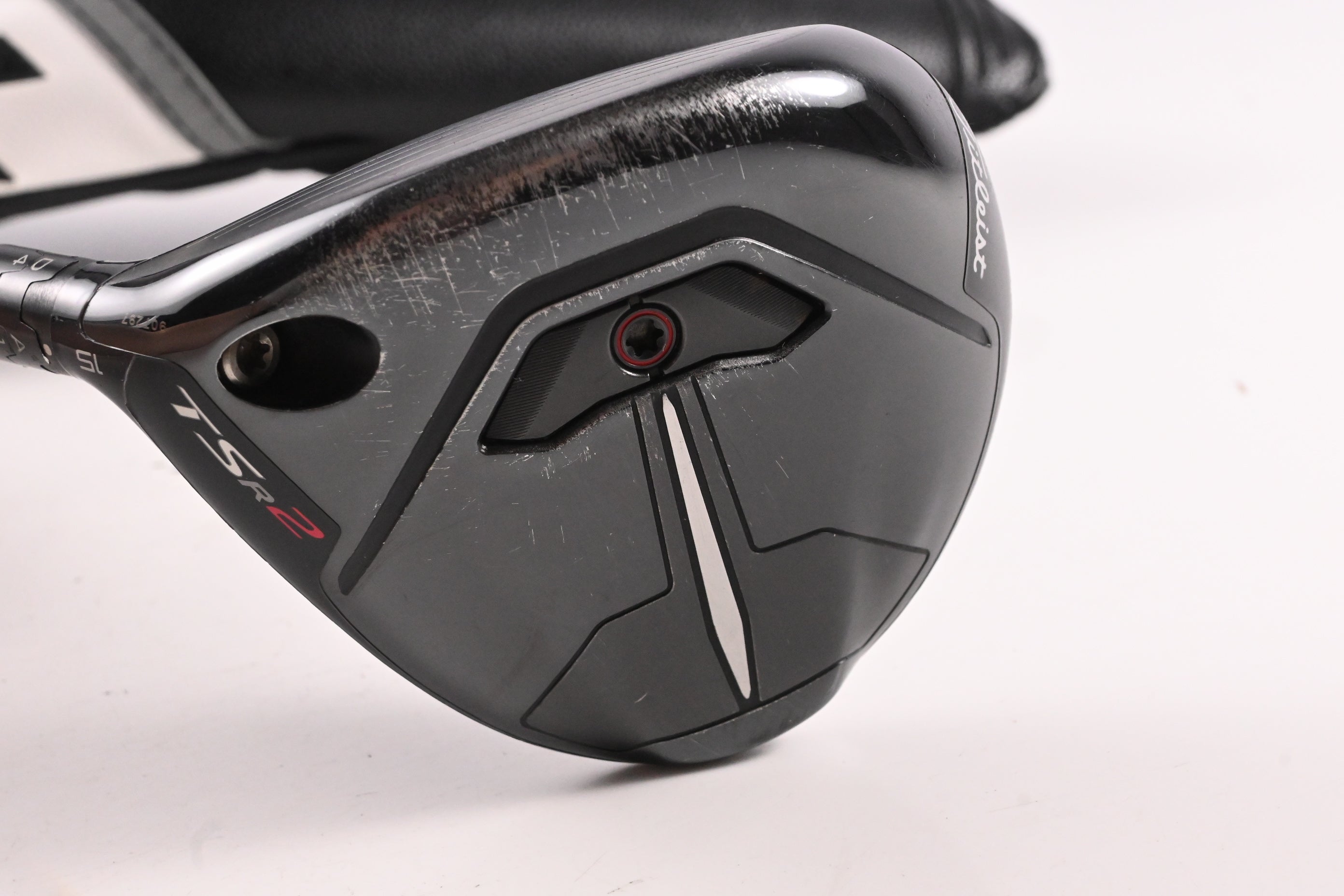 Left Hand Titleist TSR2 #3 Wood / 15 Degree / Regular Flex HZRDUS Red CB Gen 4