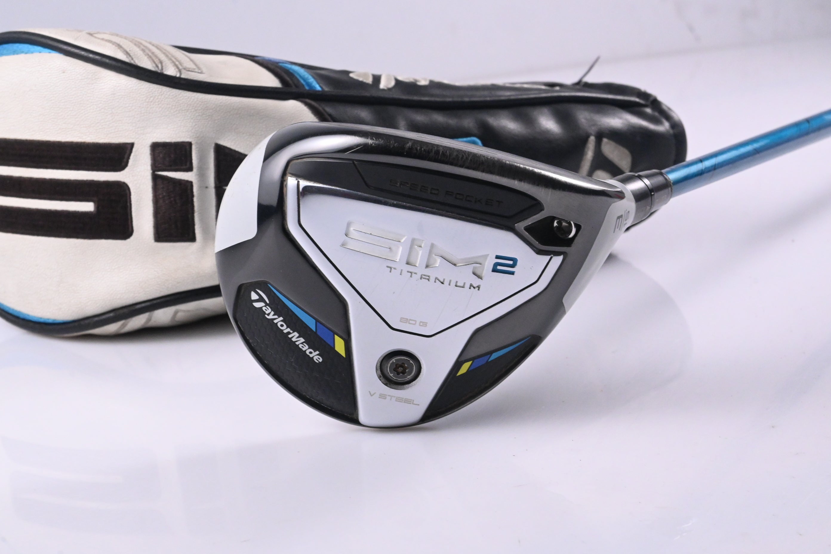 Taylormade SIM2 Ti #3 Wood / 15 Degree / Stiff Flex Evenflow Blue 65 Shaft