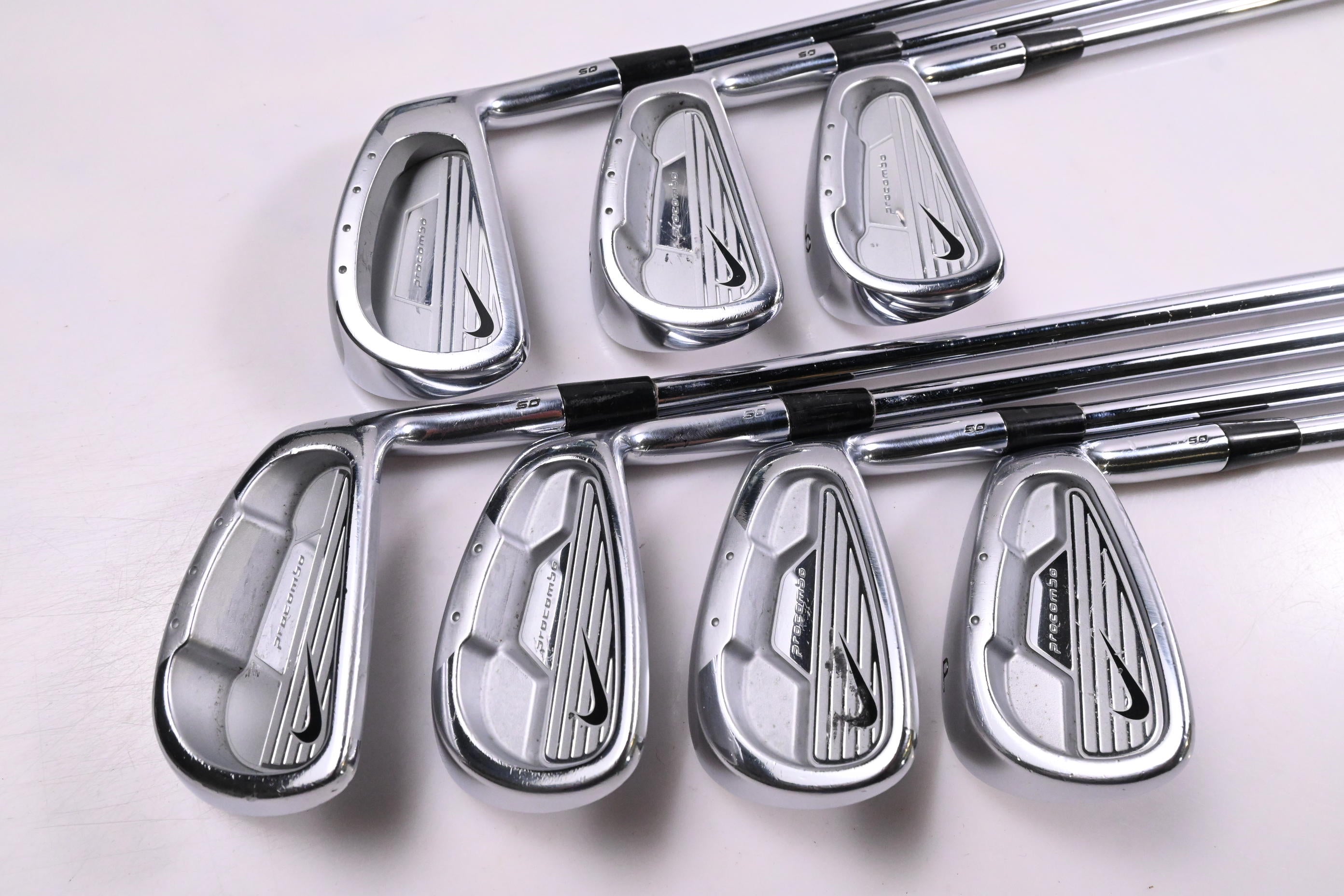 Nike Forged Pro Combo Irons / 4-PW / Stiff Flex Rifle Flighted Tour Shafts