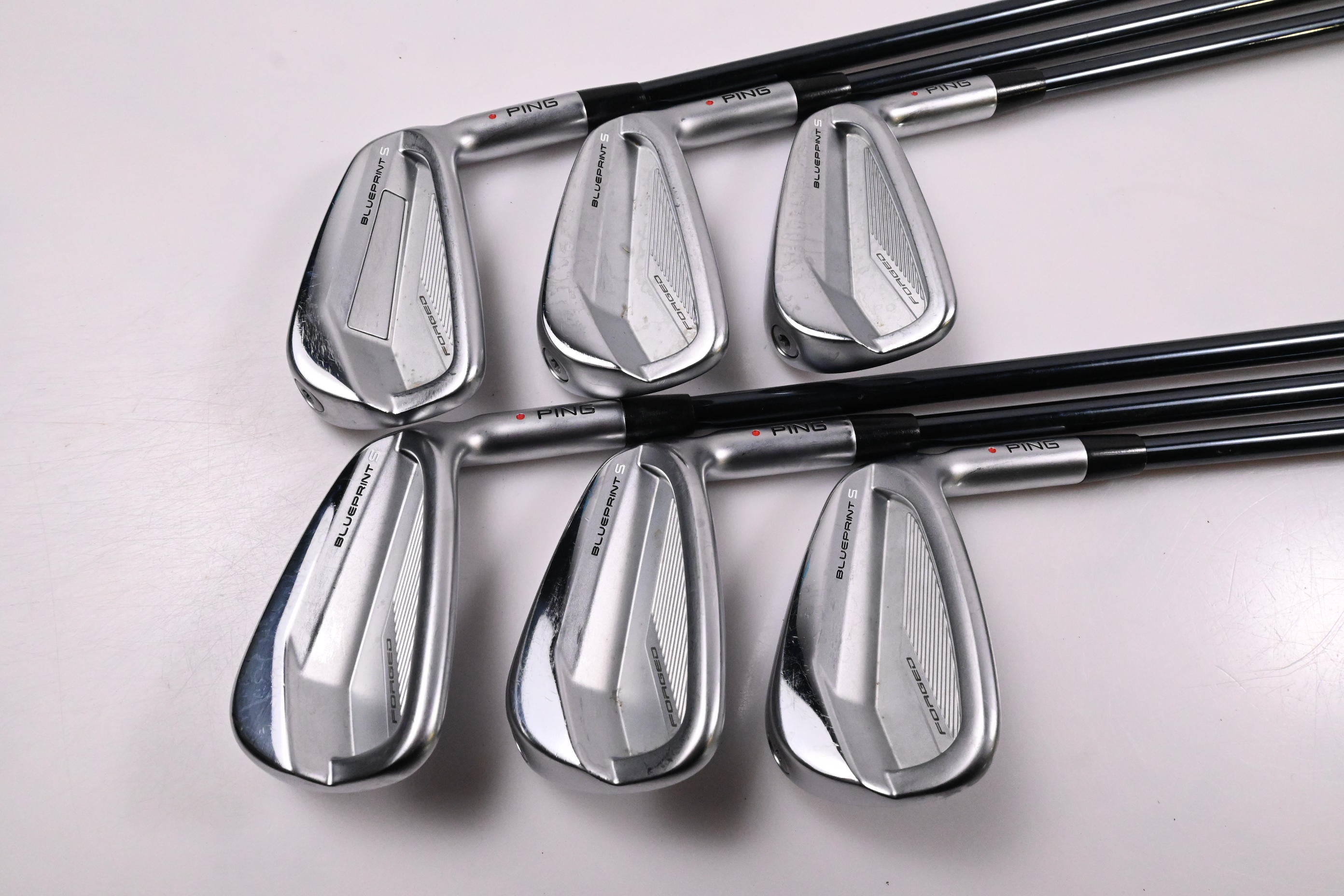 Ping Blueprint S Irons / 5-PW / Red Dot / Stiff Flex UST Recoil Dart 75 Shafts