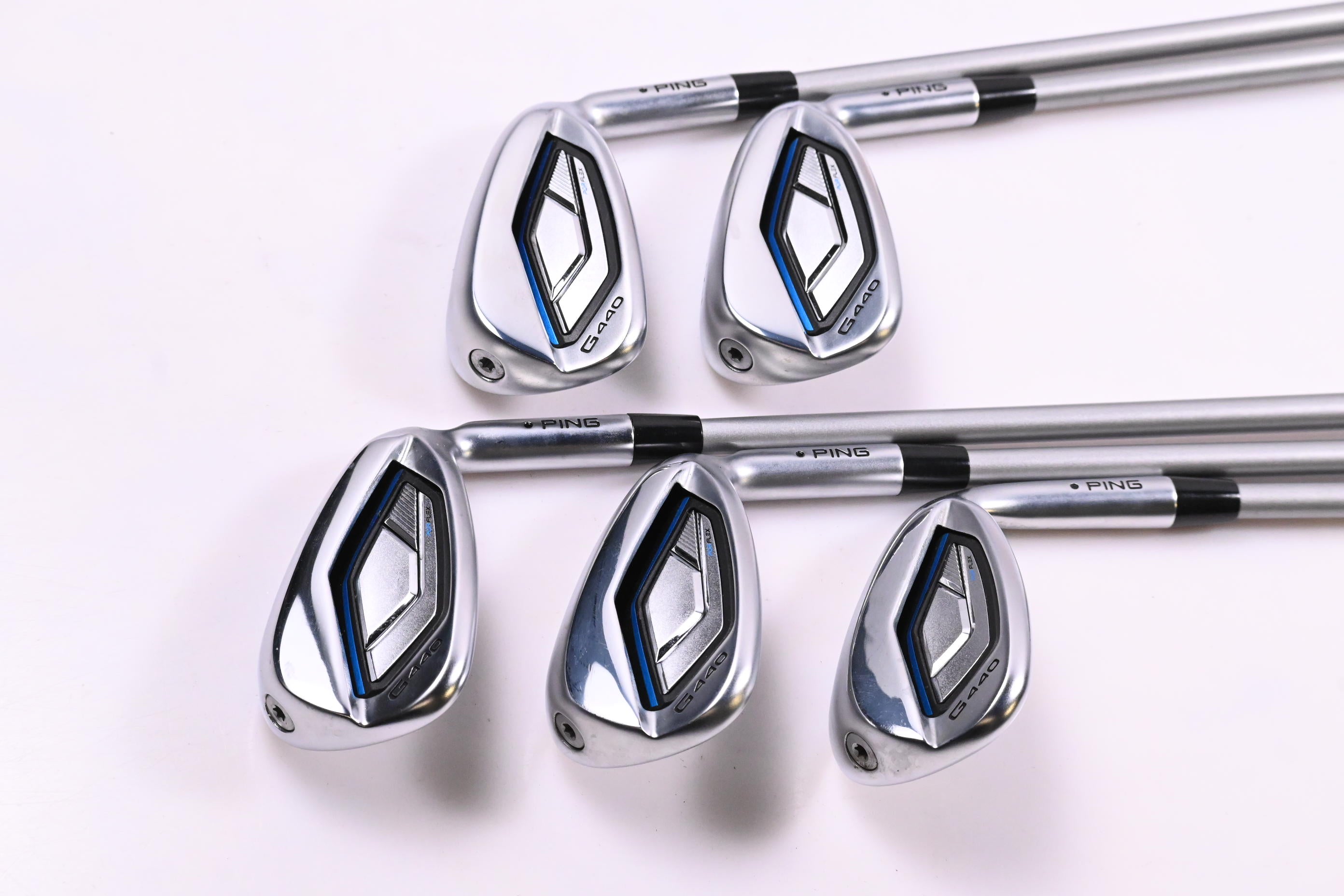 Ping G440 Irons / 8-PW+GW+56° / Black Dot / Senior Flex Ping Alta Quick 35