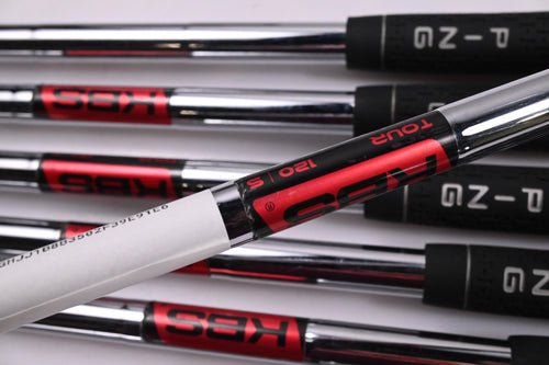 Ping S55 Irons / 4-PW / Black Dot / Stiff Flex KBS Tour 120 Shafts