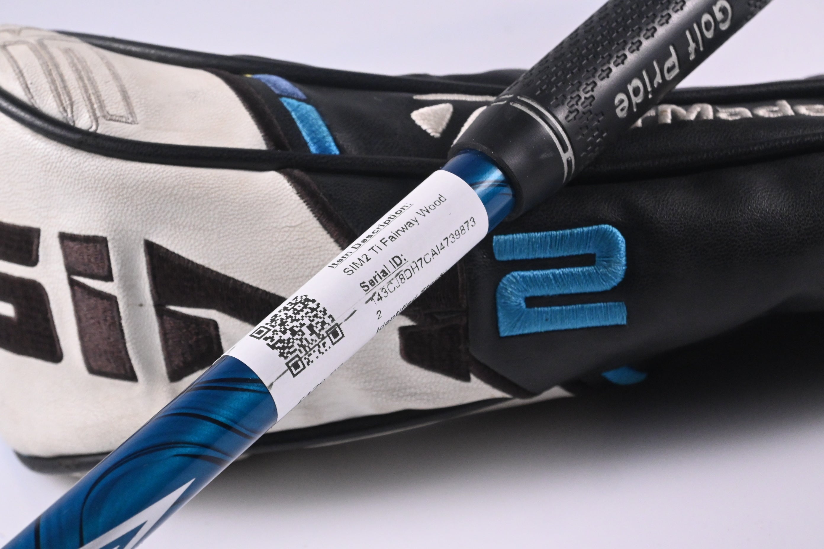 Taylormade SIM2 Ti #3 Wood / 15 Degree / Stiff Flex Evenflow Blue 65 Shaft
