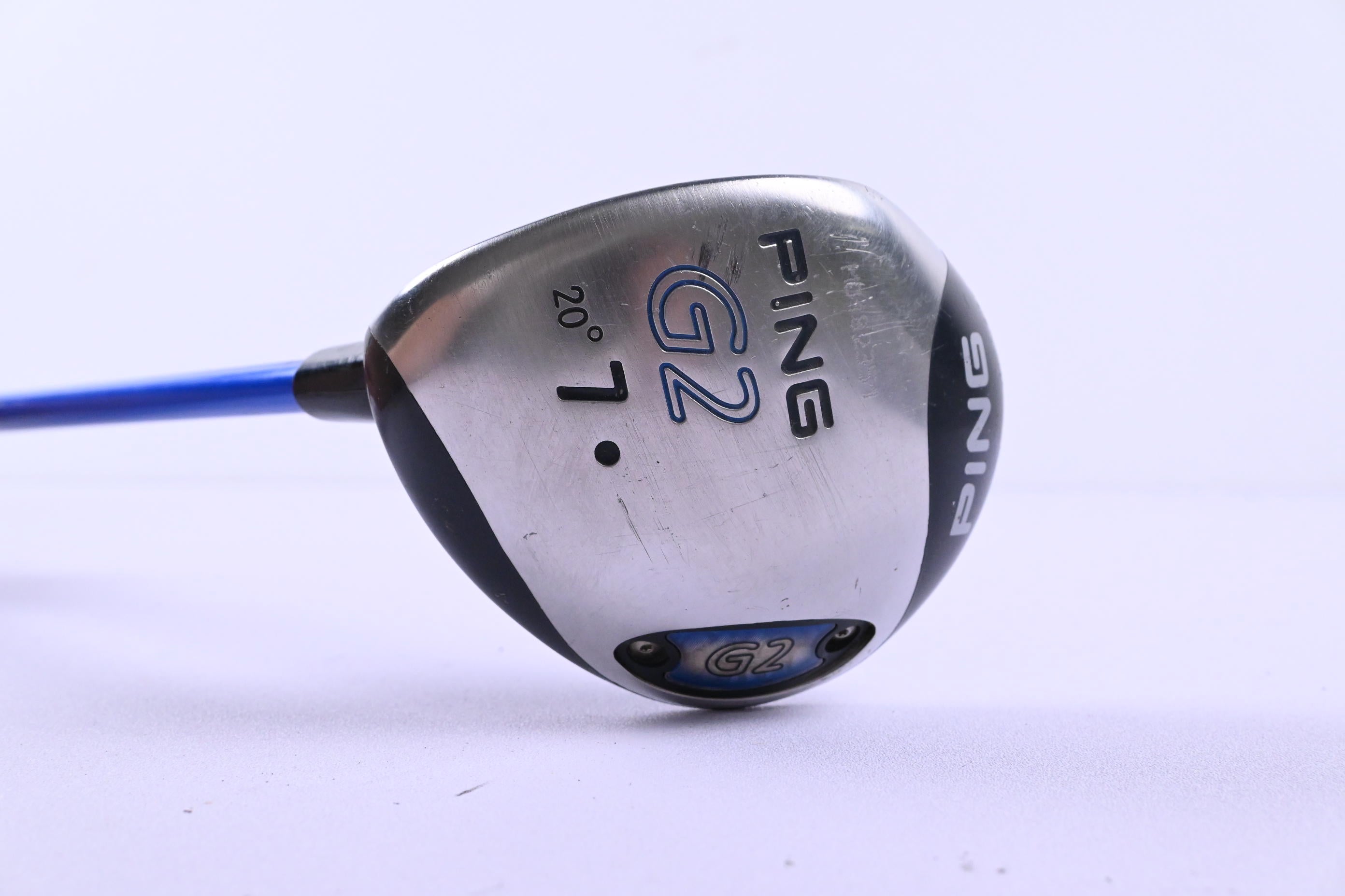 Left Hand Ping G2 #7 Wood / 20 Degree / Regular Flex Grafalloy ProLaunch Blue 65