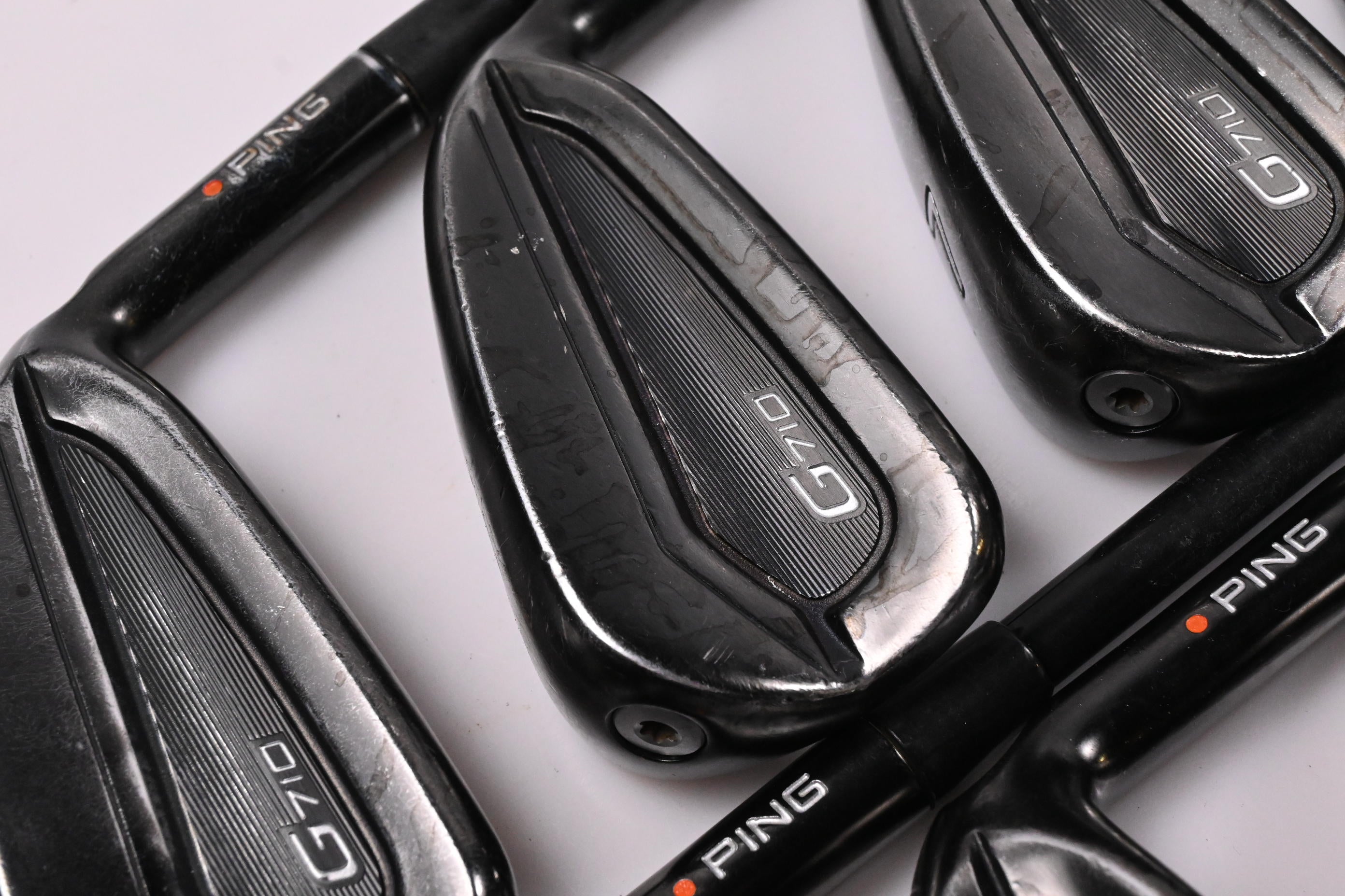 Ping G710 Irons / 5-PW+UW+SW / Orange Dot / Senior Flex Ping ALTA Distanza 40