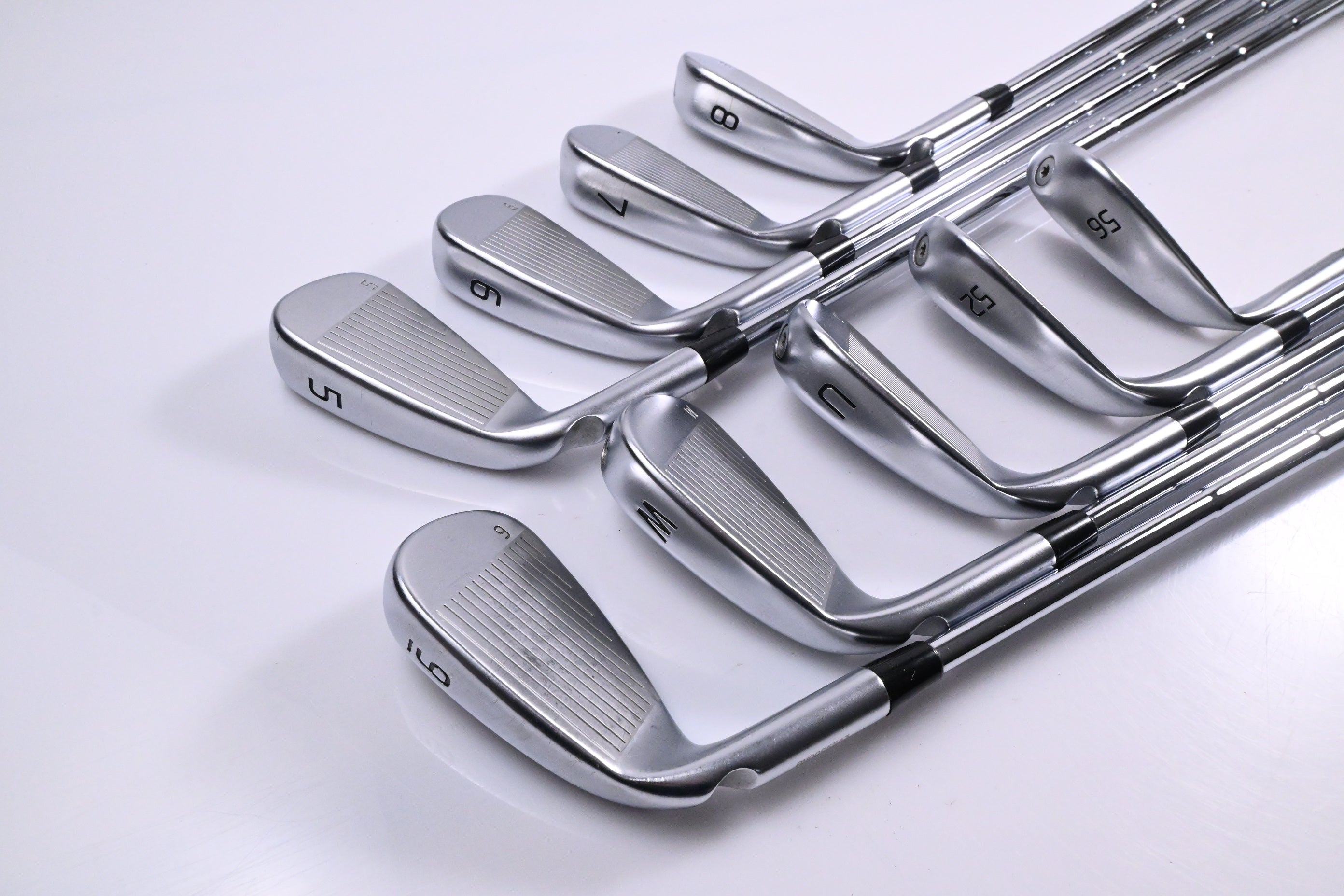Ping G440 Irons / 5-PW+UW+52°+56° / Green Dot / Stiff Flex Dynamic Gold Mid 115