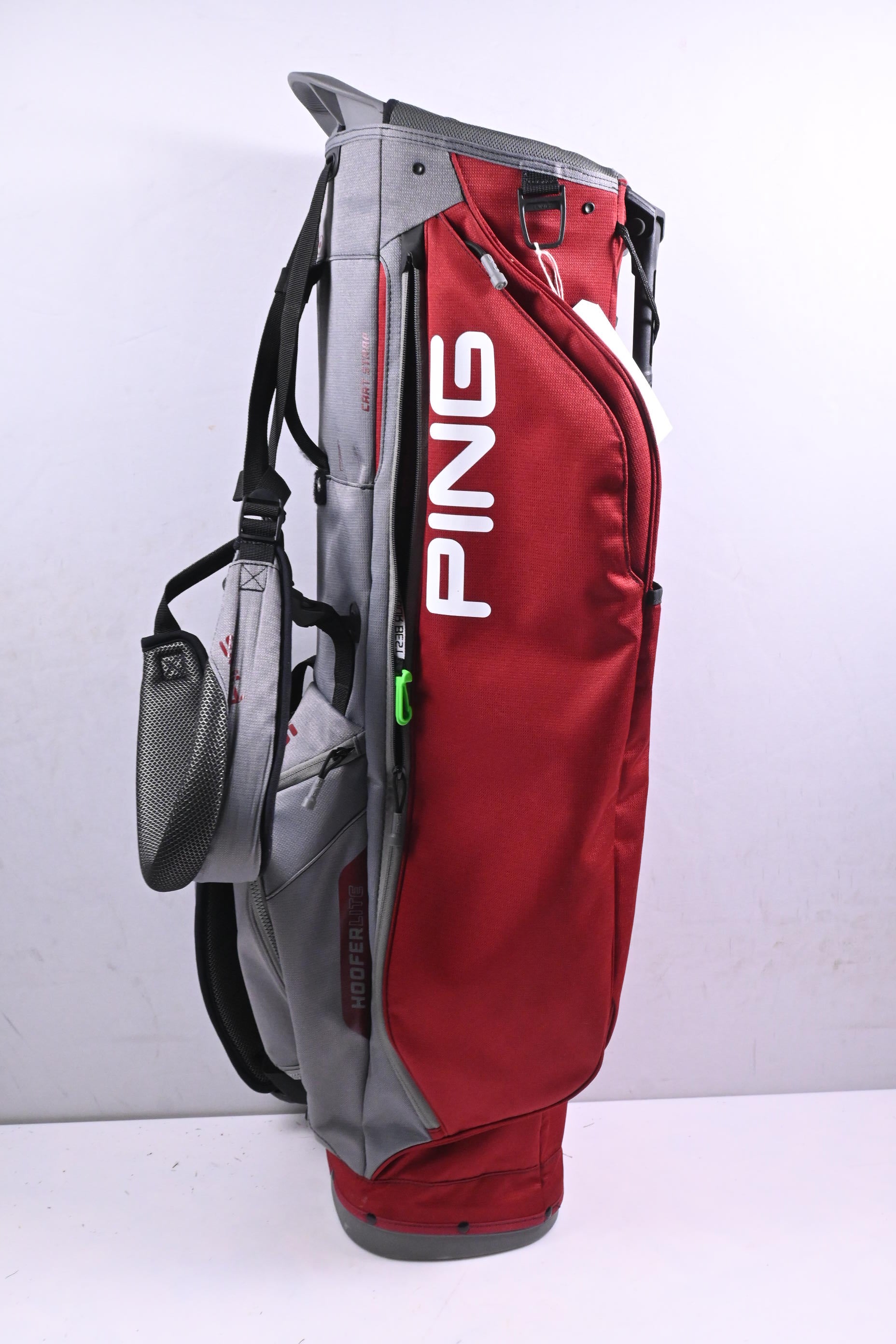 Ping Hoofer Lite Stand Bag / 4-Way Divider / Maroon, Grey