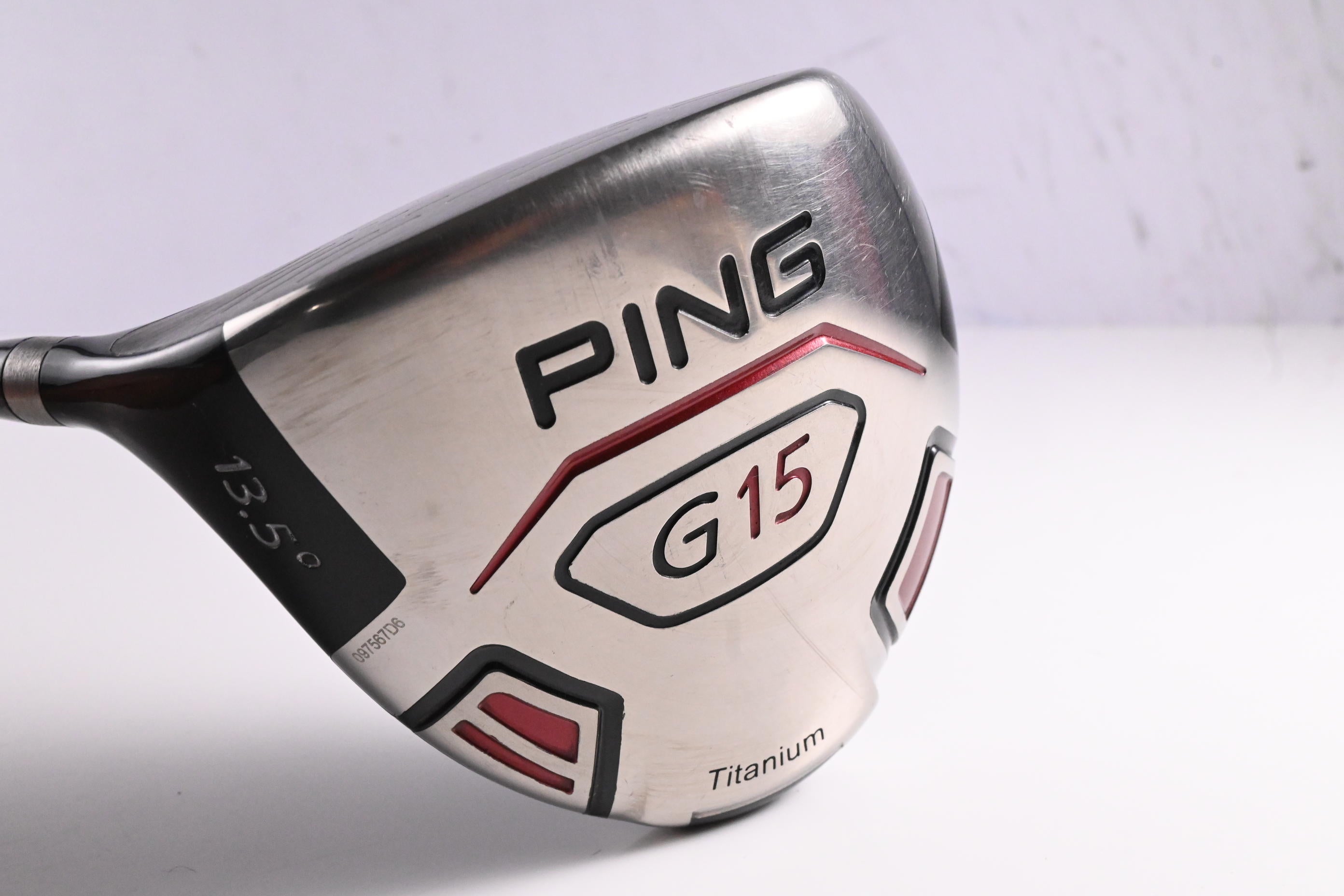 Left Hand Ping G15 Driver / 13.5 Degree / Regular Flex Aldila Serrano 60 Shaft